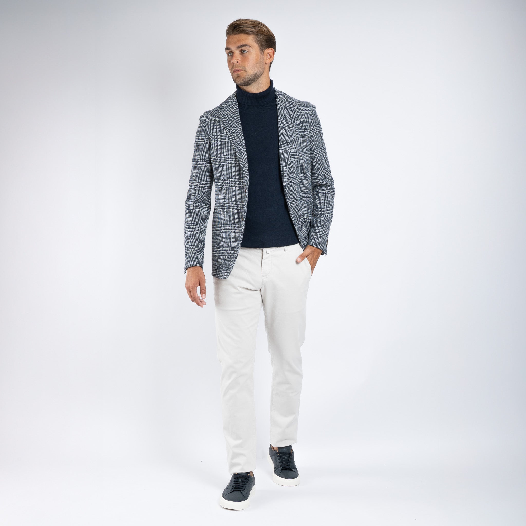 SEVEN DIALS Colbert Geruit Blauw | Blakely