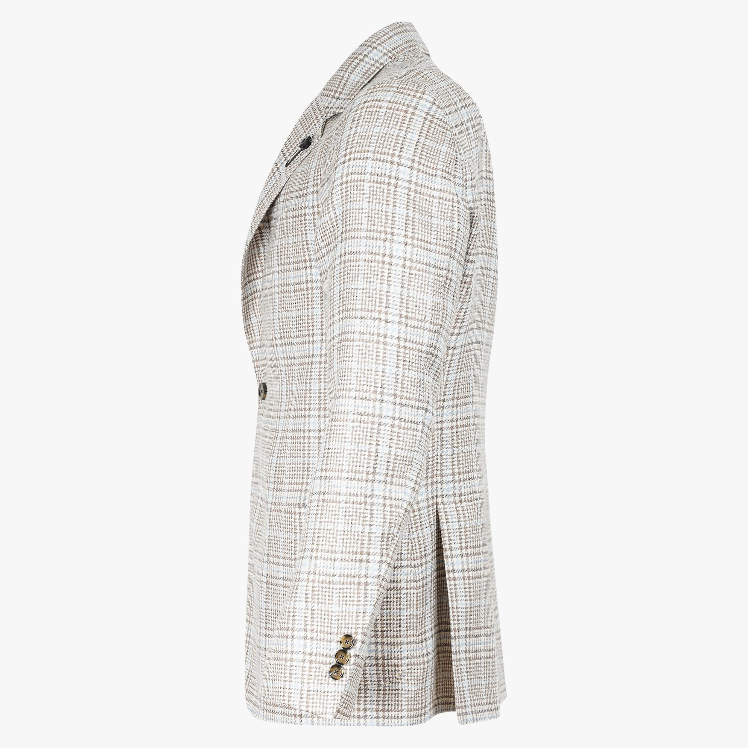 Lardini Colbert Geruit Taupe / Lichtblauw | Roma