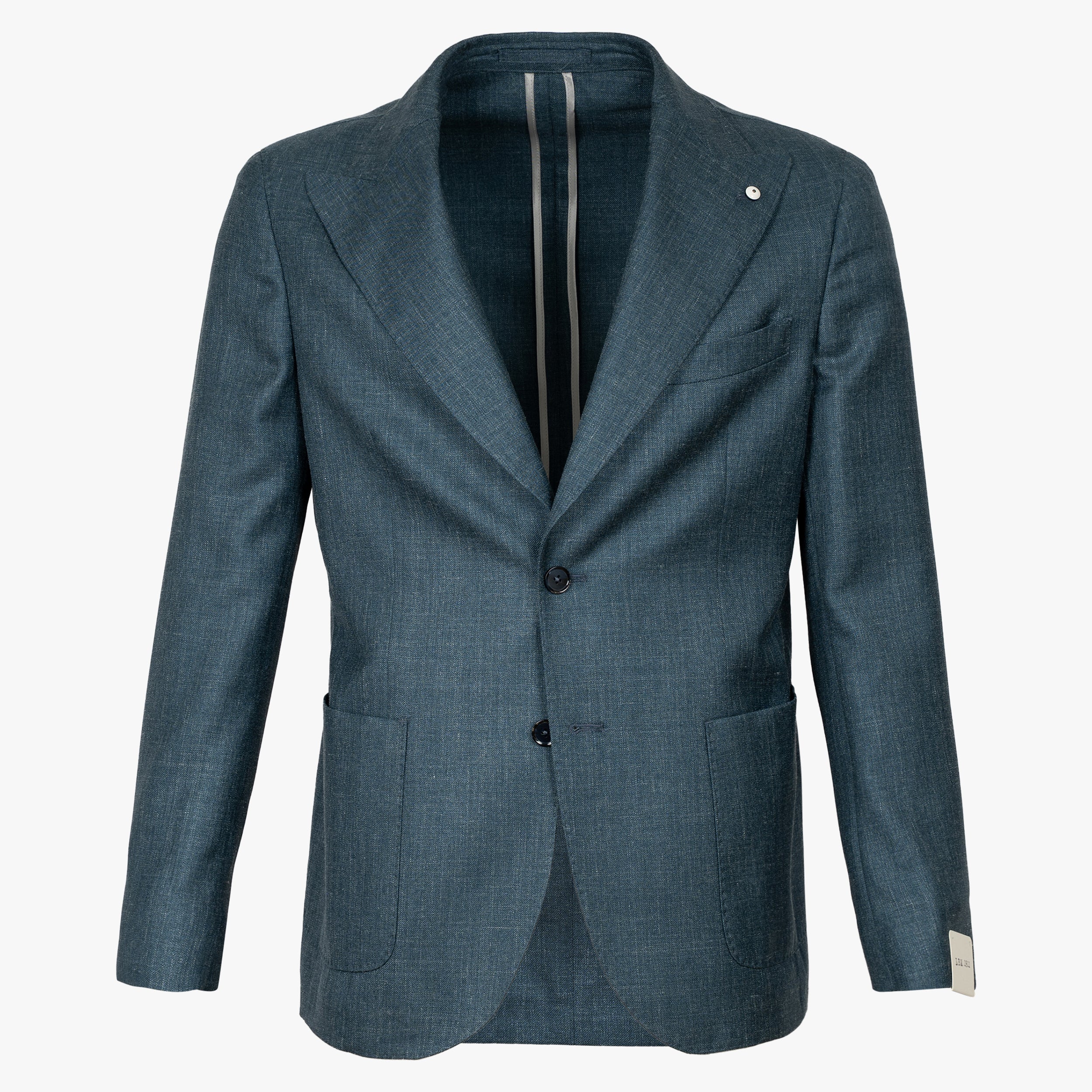 Luigi Bianch Colbert Petrol Blauw | Wool & Silk