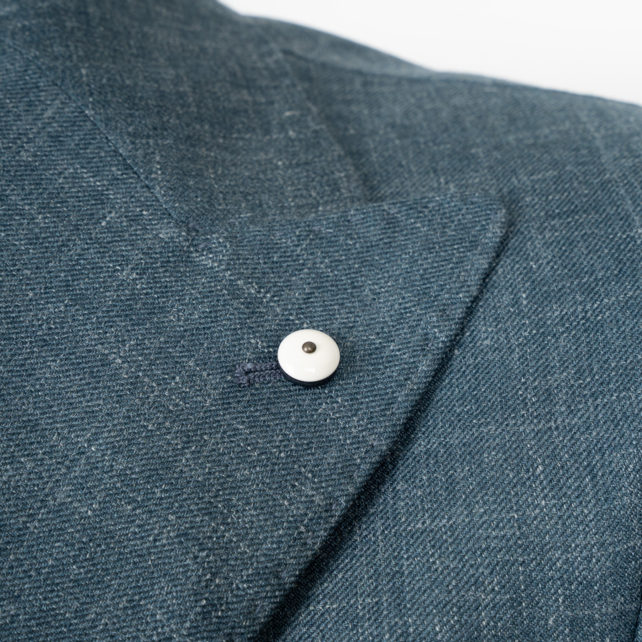 Luigi Bianch Colbert Petrol Blauw | Wool & Silk