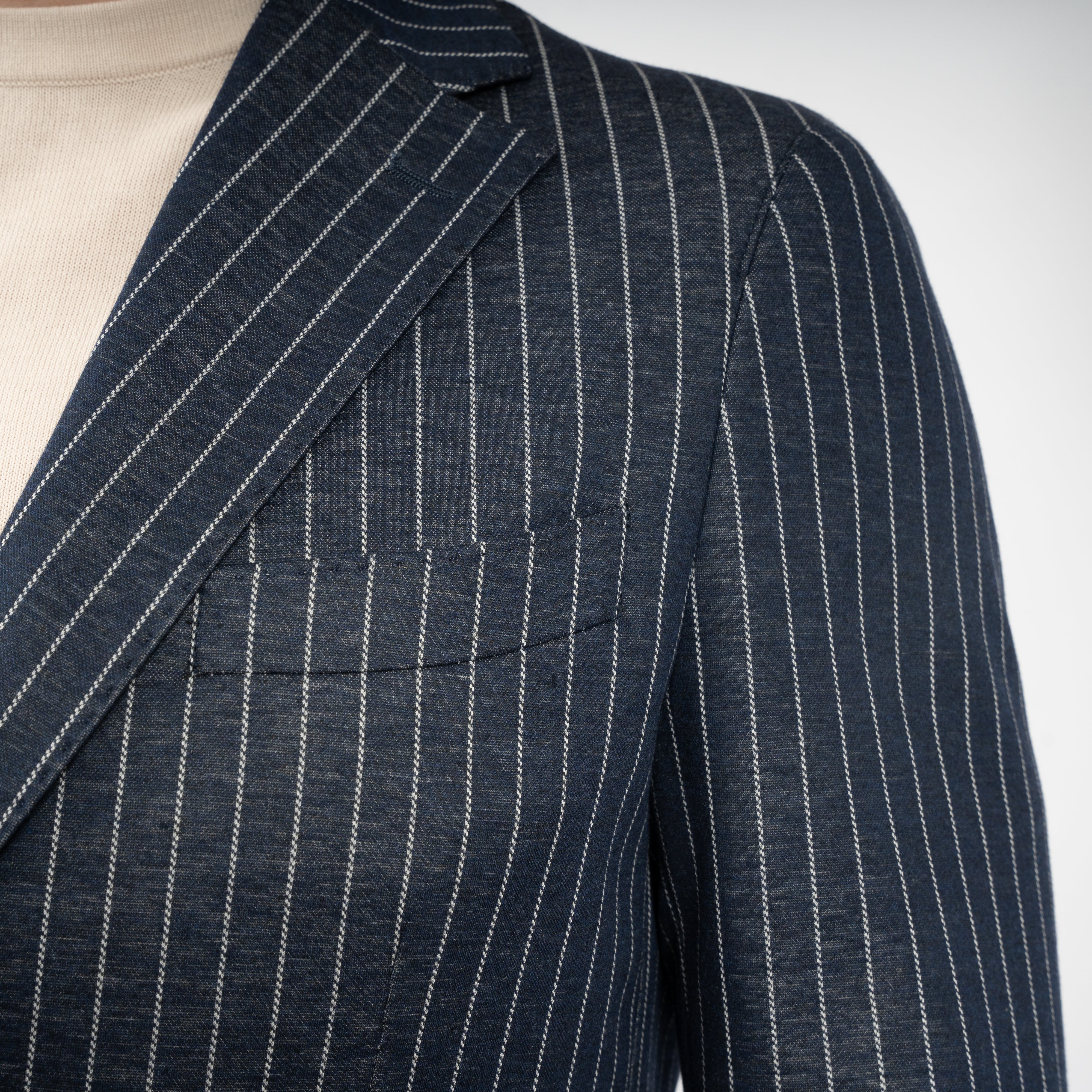 SEVEN DIALS Colbert Donkerblauw met Witte Krijtstreep | Blakely