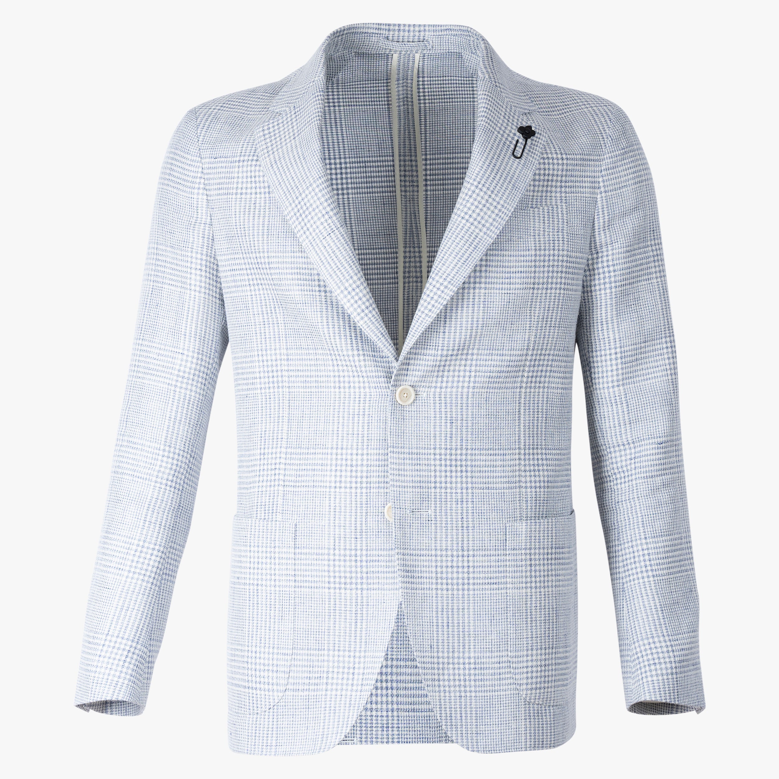 Lardini Colbert Lichtblauw Geruit | Roma