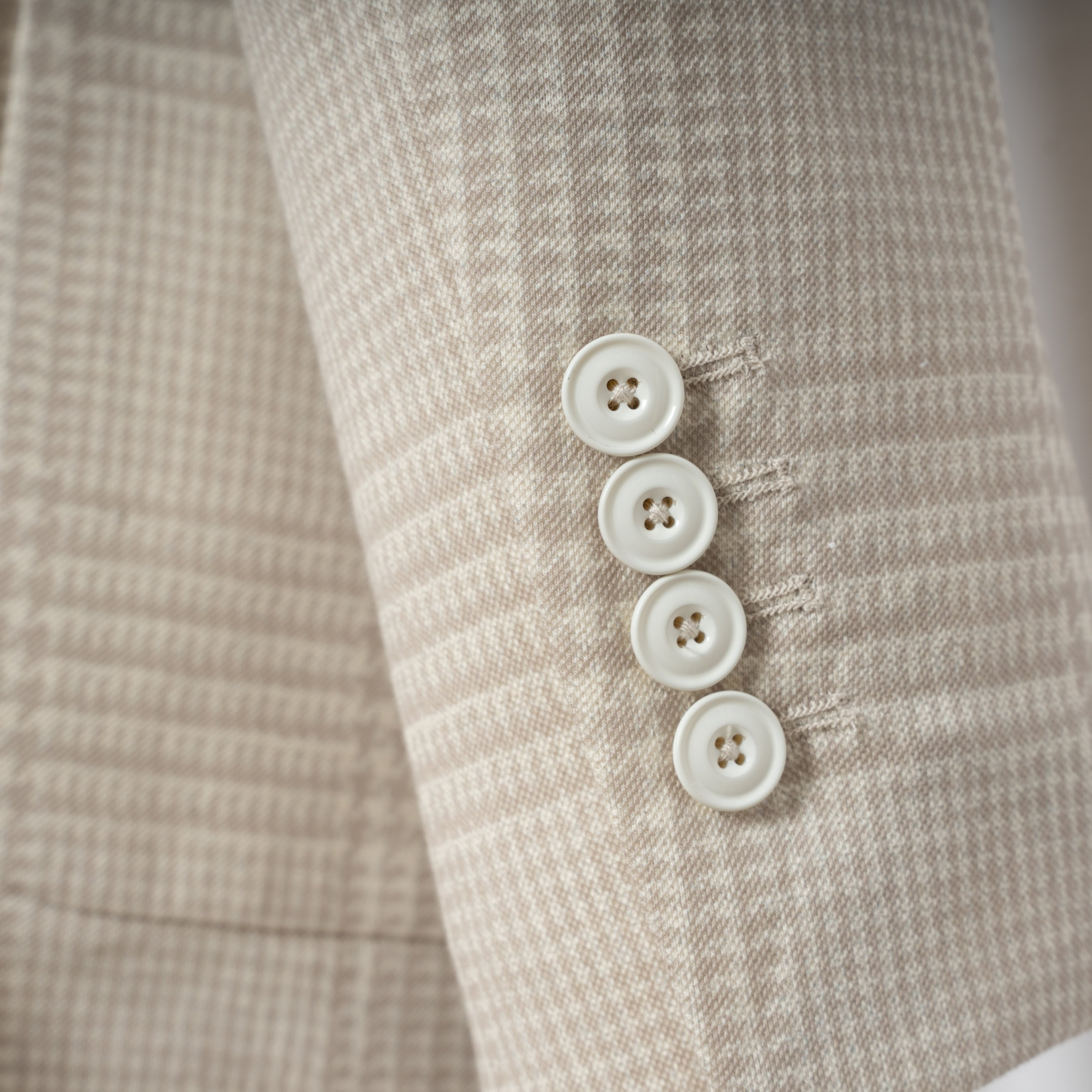 CIRCOLO Colbert Beige Ruit | Easy Jacket