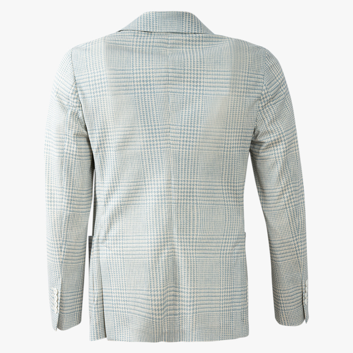 CIRCOLO Colbert Aquablauwe Ruit | Easy Jacket