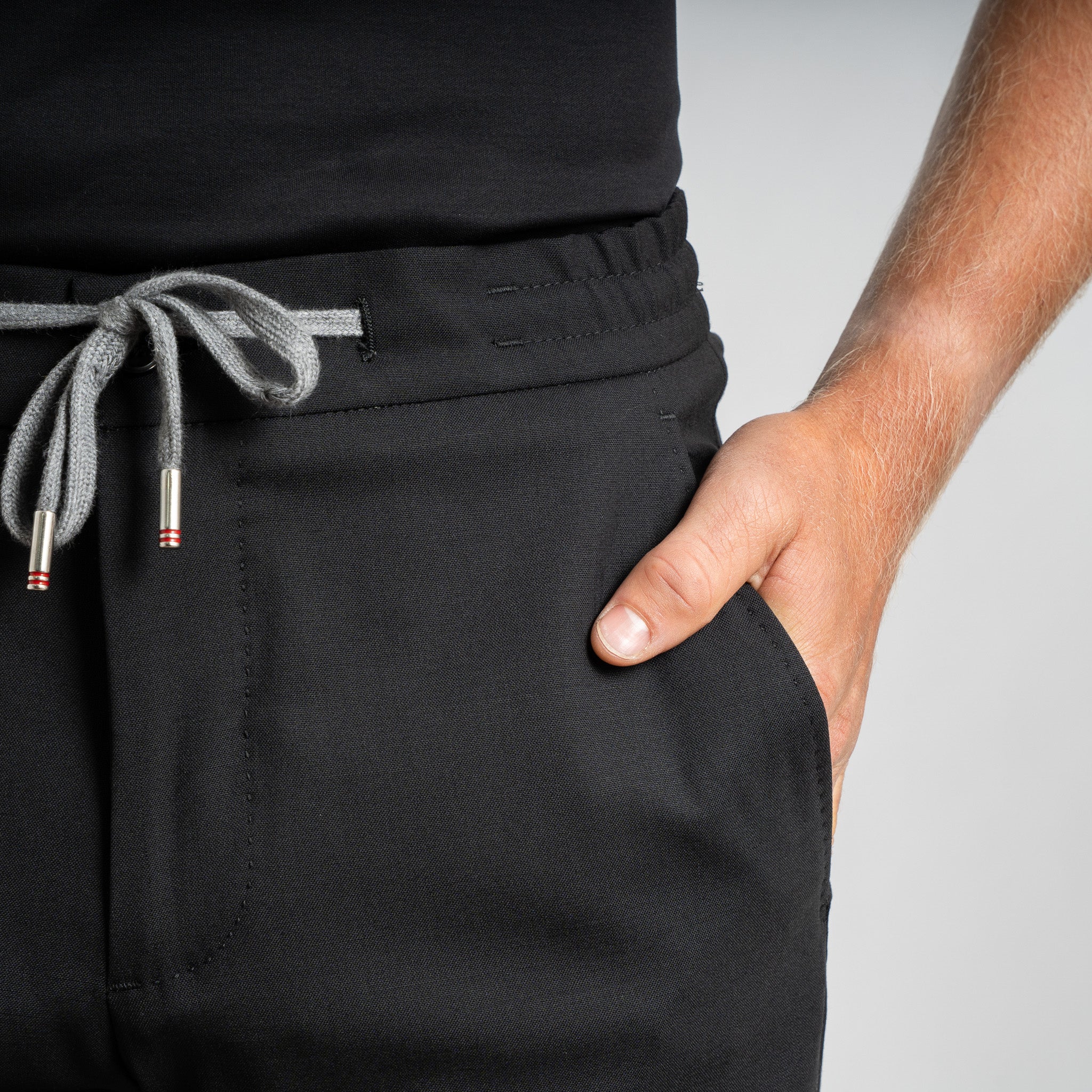Marco Pescarolo Pantalon Zwart | Caracciolo