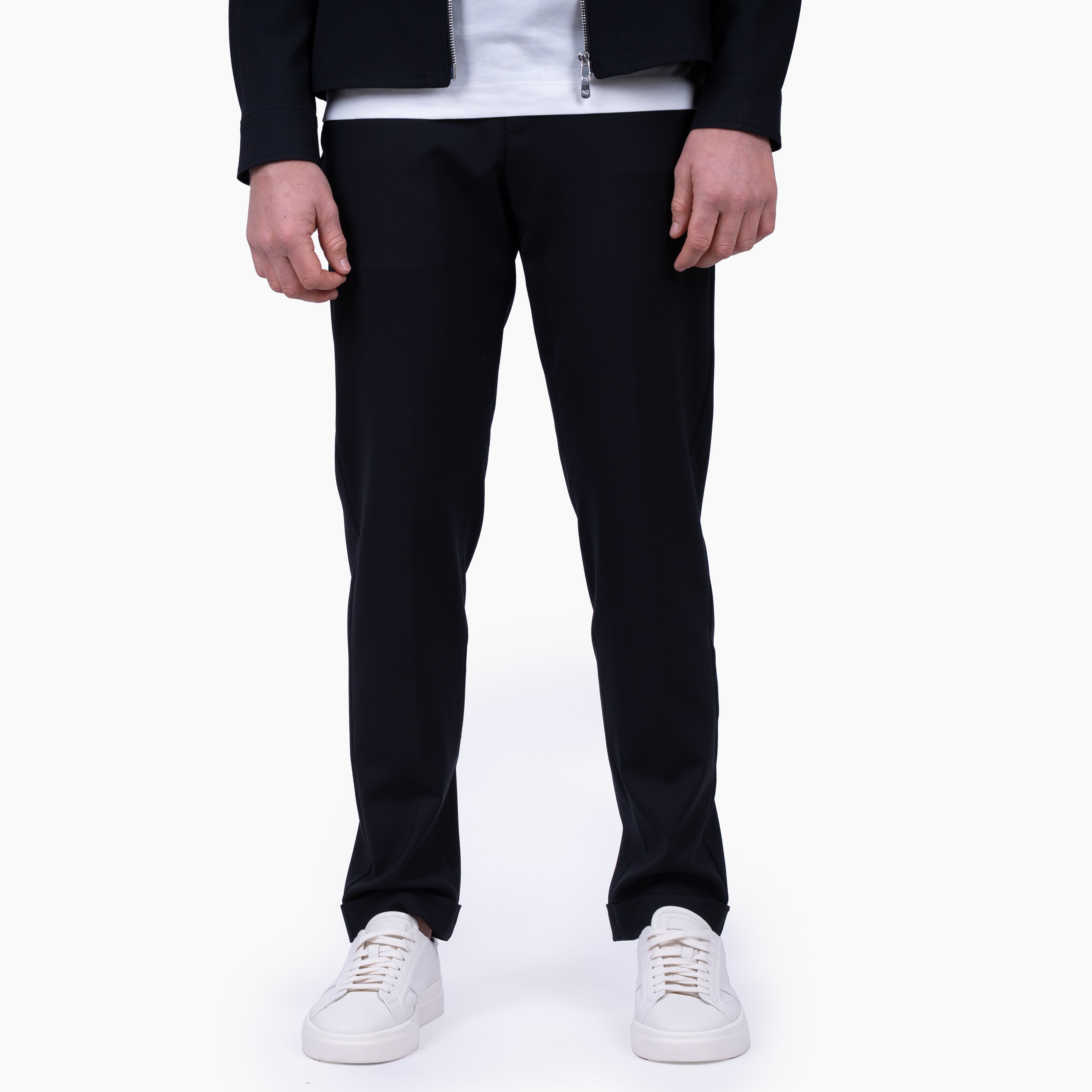 Marco Pescarolo Pantalon Zwart | Caracciolo