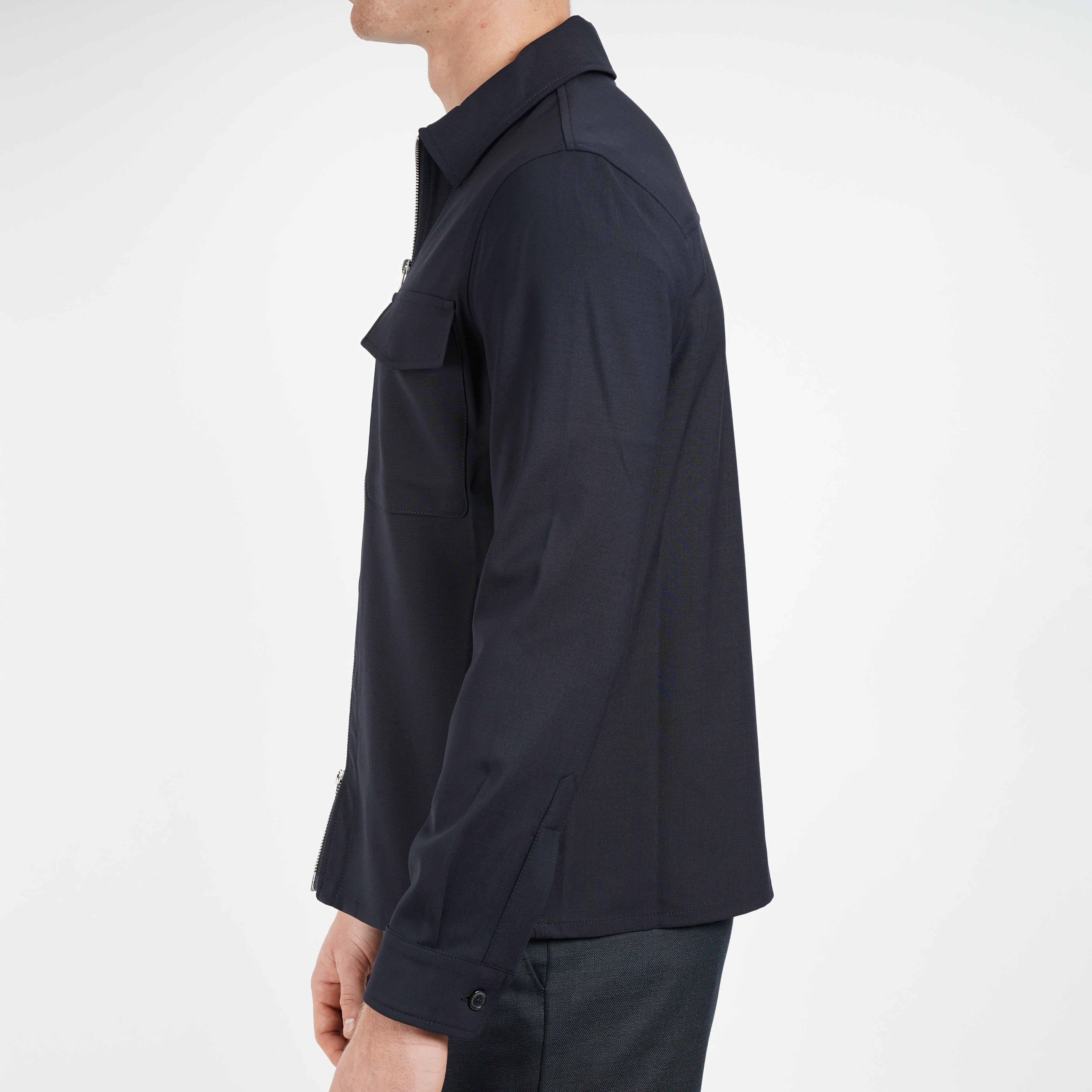 Marco Pescarolo Overshirt Donkerblauw | Urus