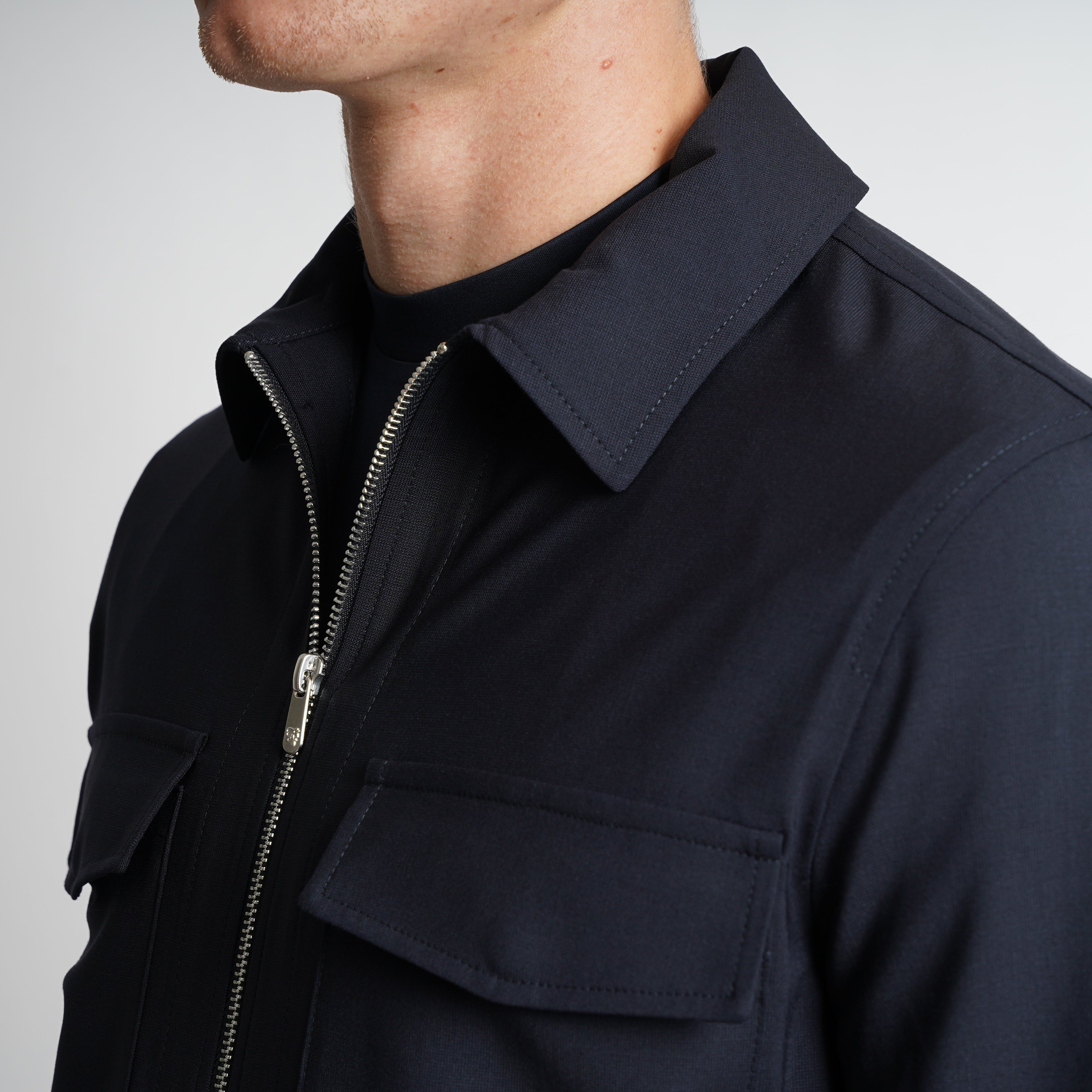 Marco Pescarolo Overshirt Donkerblauw | Urus