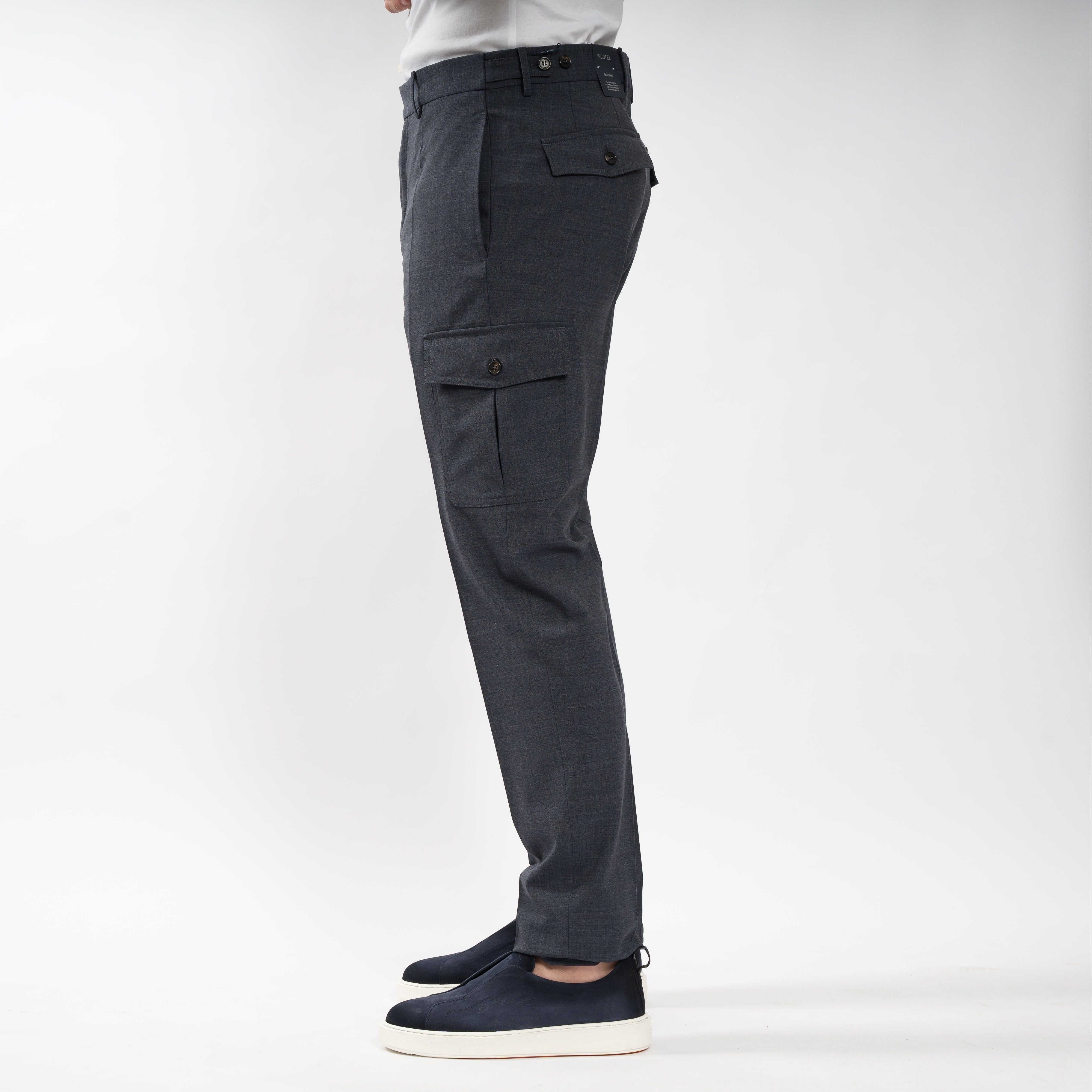 Incotex Cargobroek Blauw | Pattern 54