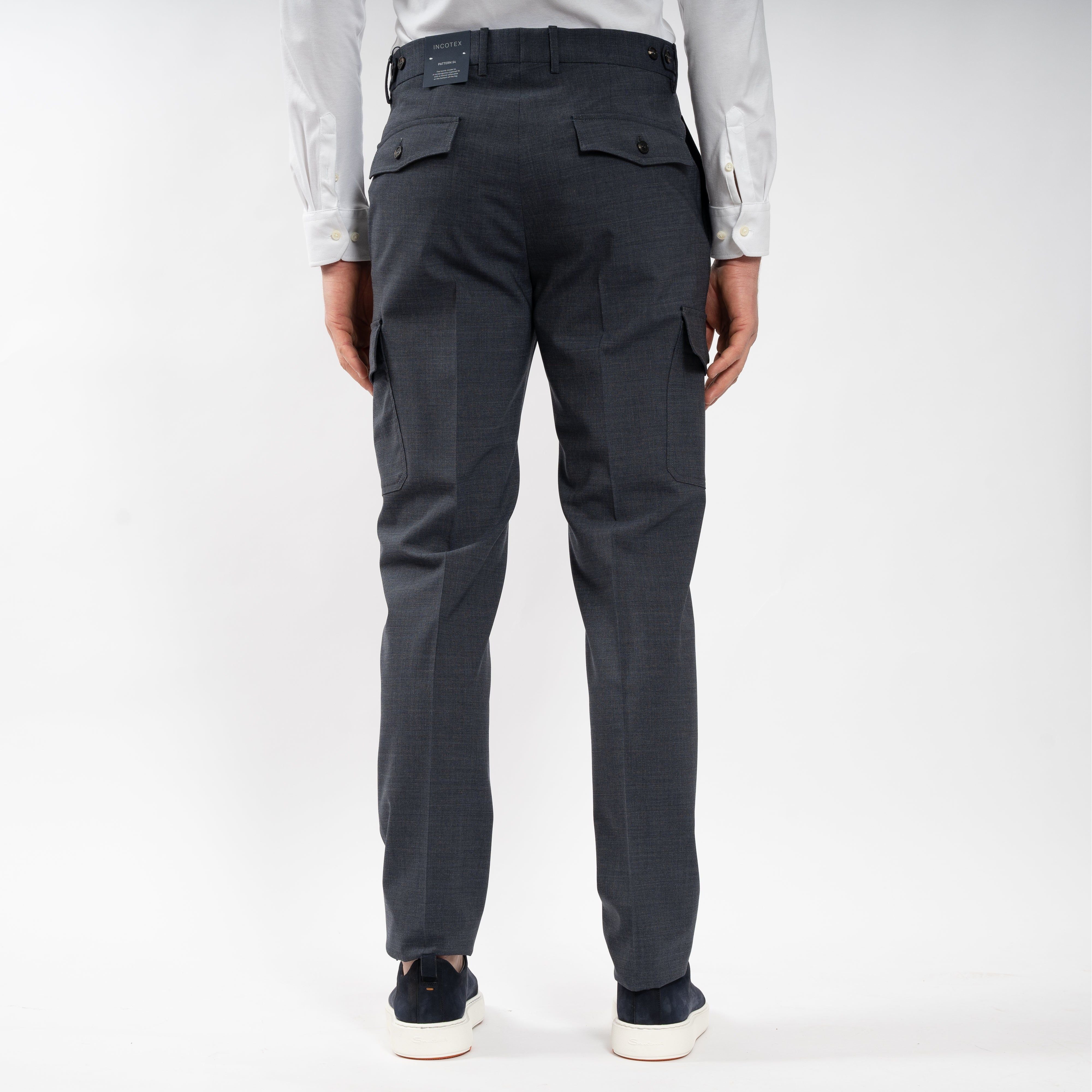 Incotex Cargobroek Blauw | Pattern 54