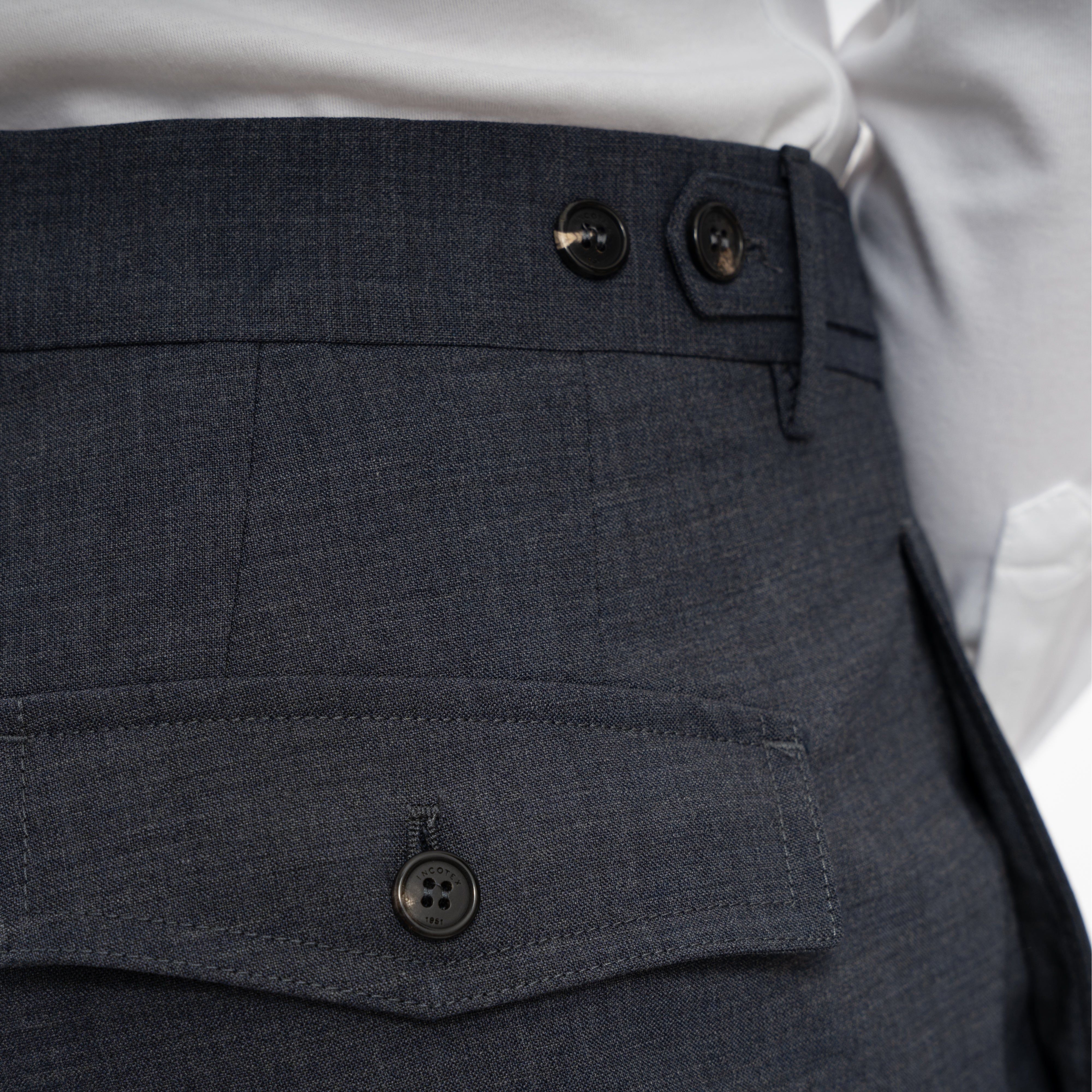 Incotex Cargobroek Blauw | Pattern 54