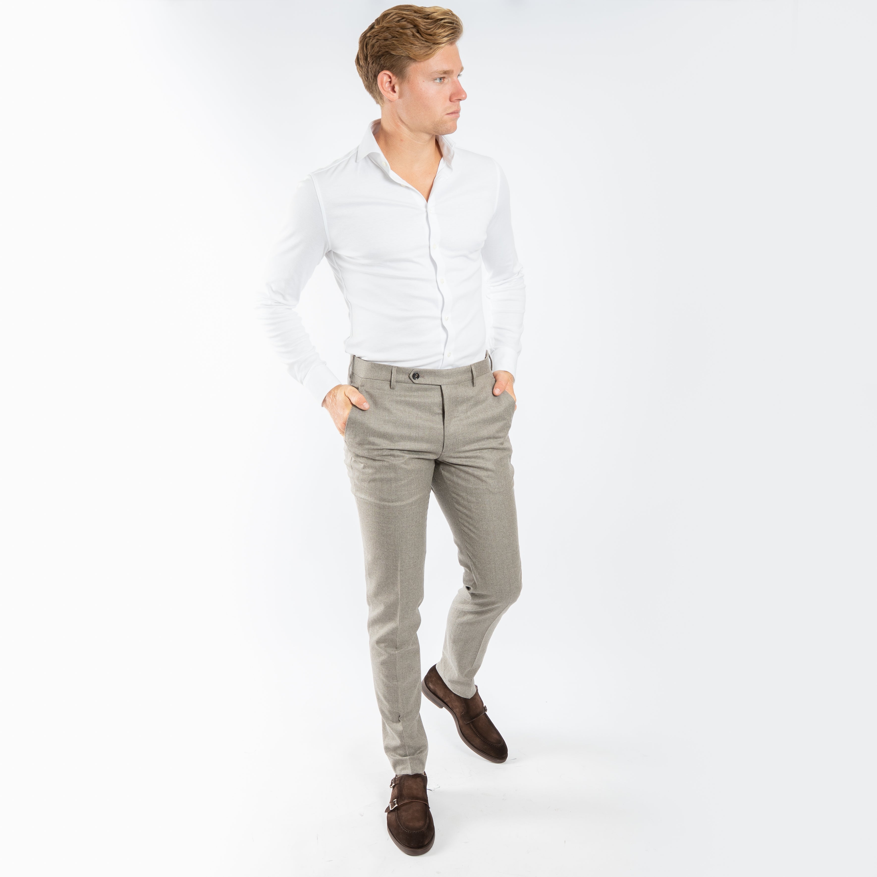 Berwich Pantalon Taupe | Morello