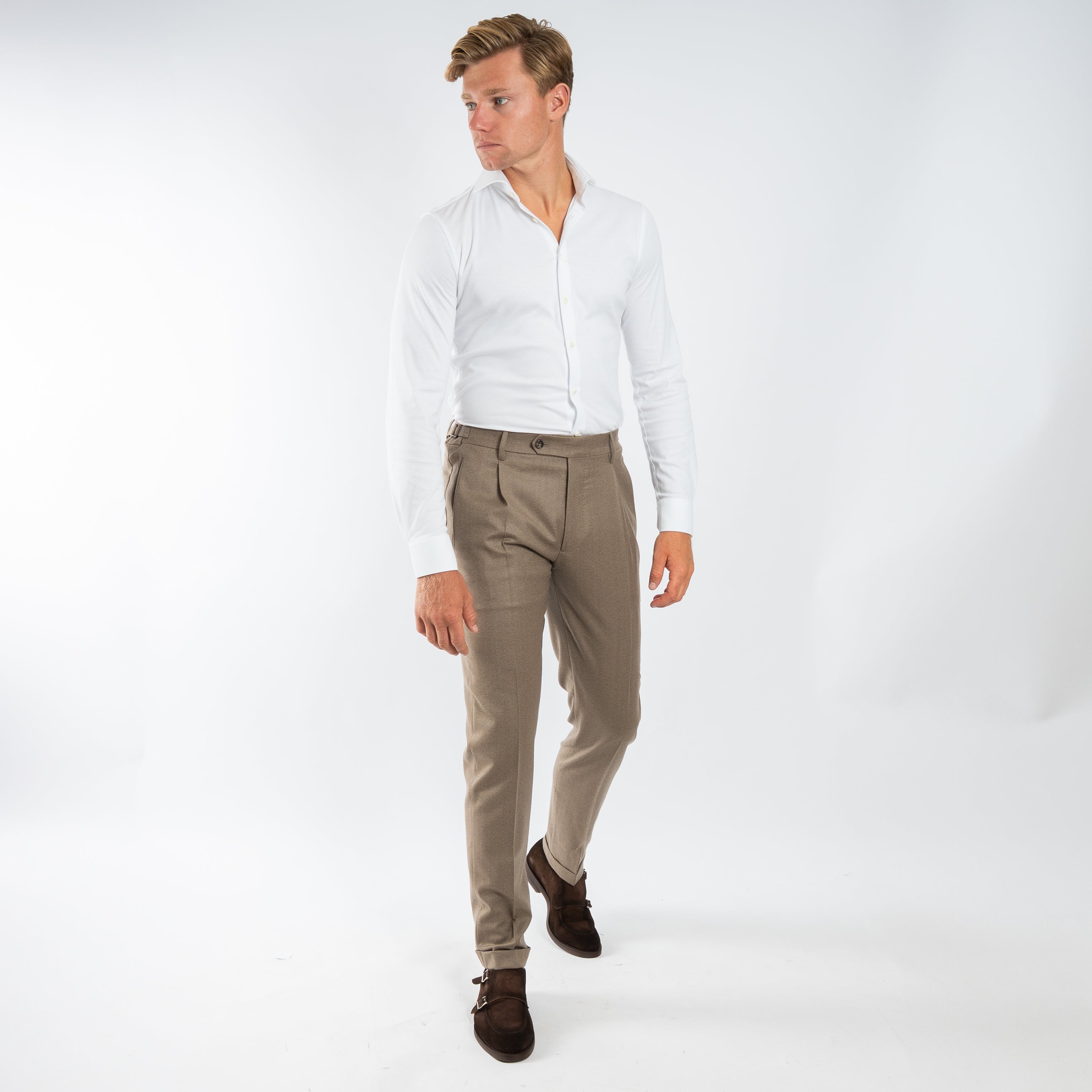 Berwich Pantalon Bruin | Retrolong