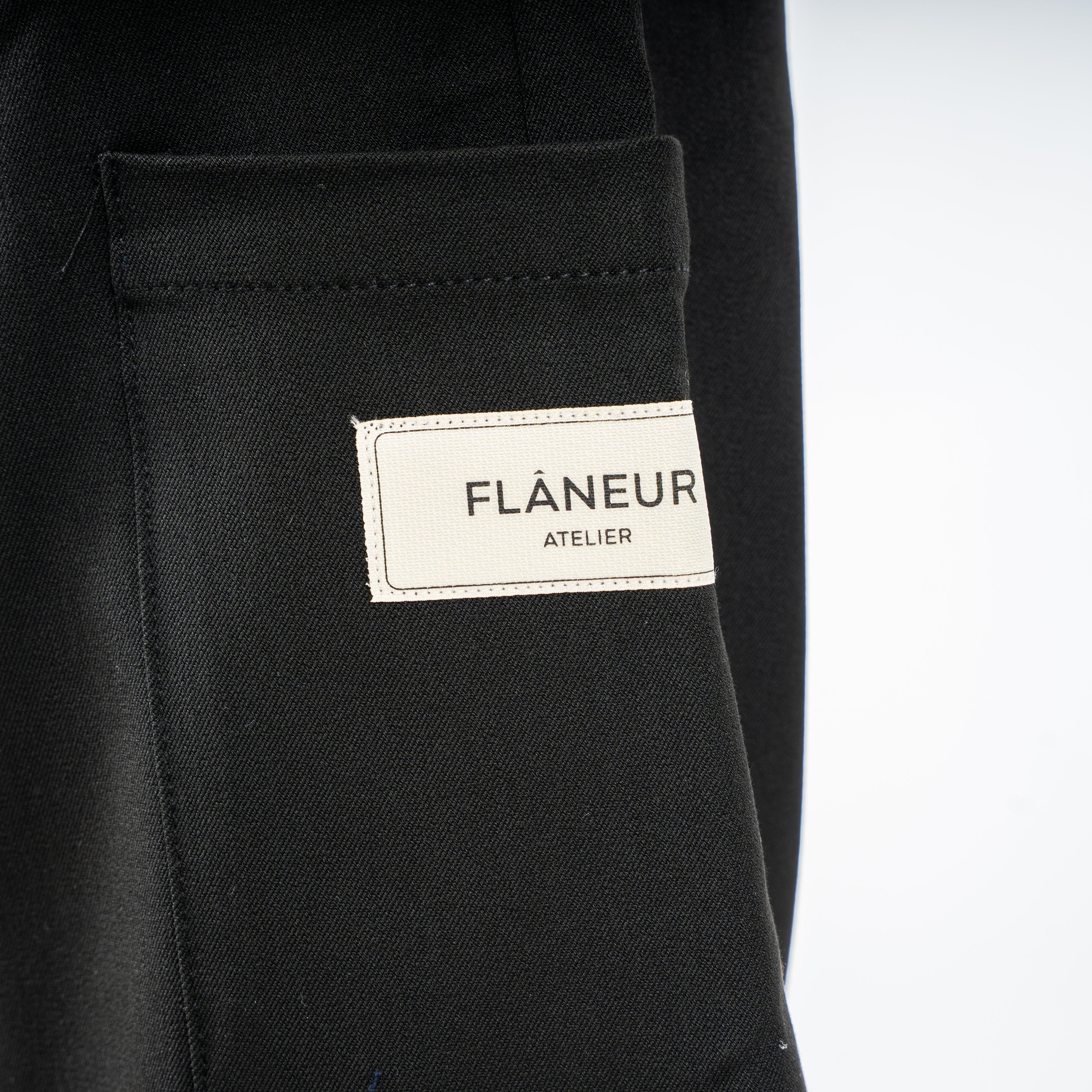 Flaneur Pantalon Zwart | Atelier Tailored Trousers