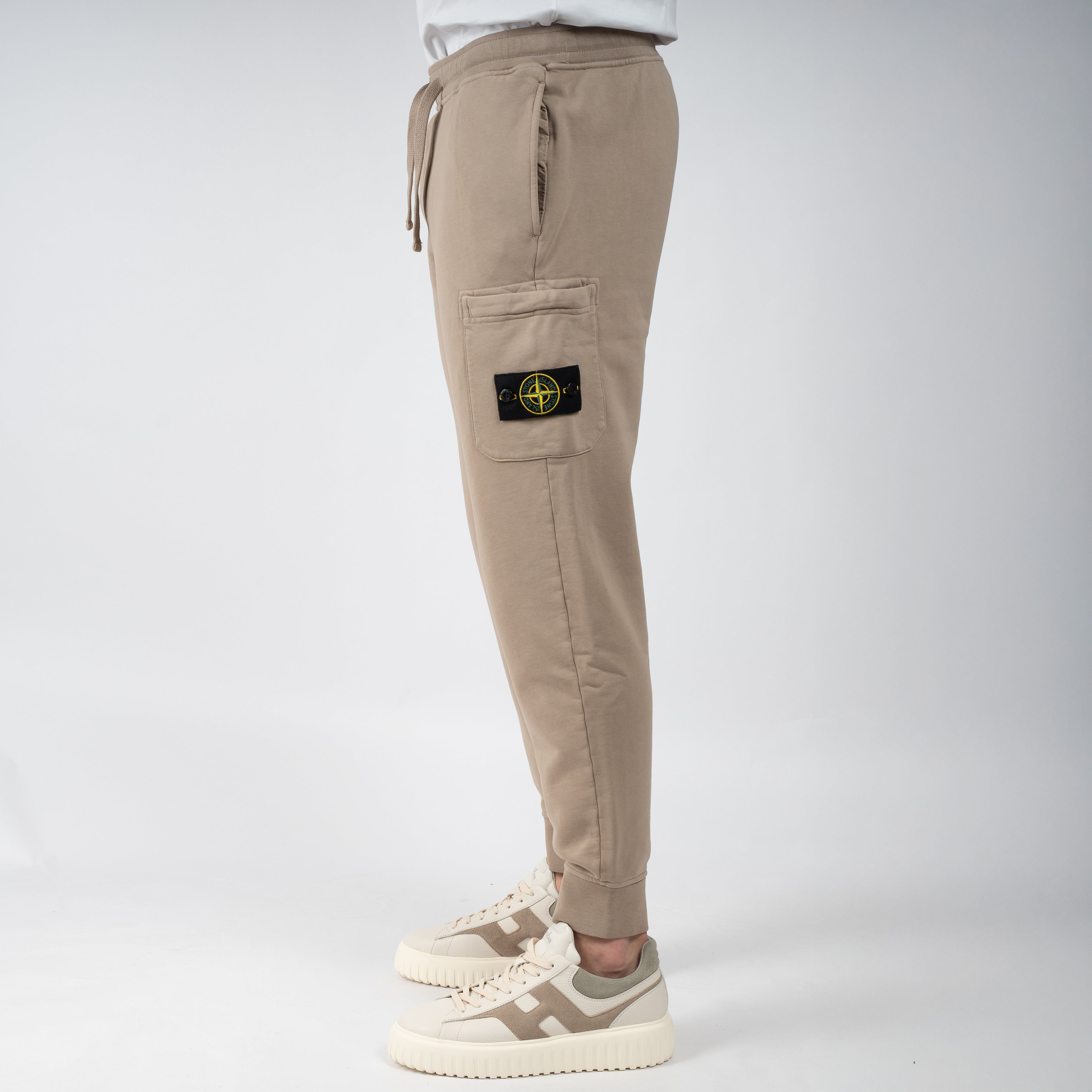 Stone Island Joggingbroek Zand | Cotton Fleece