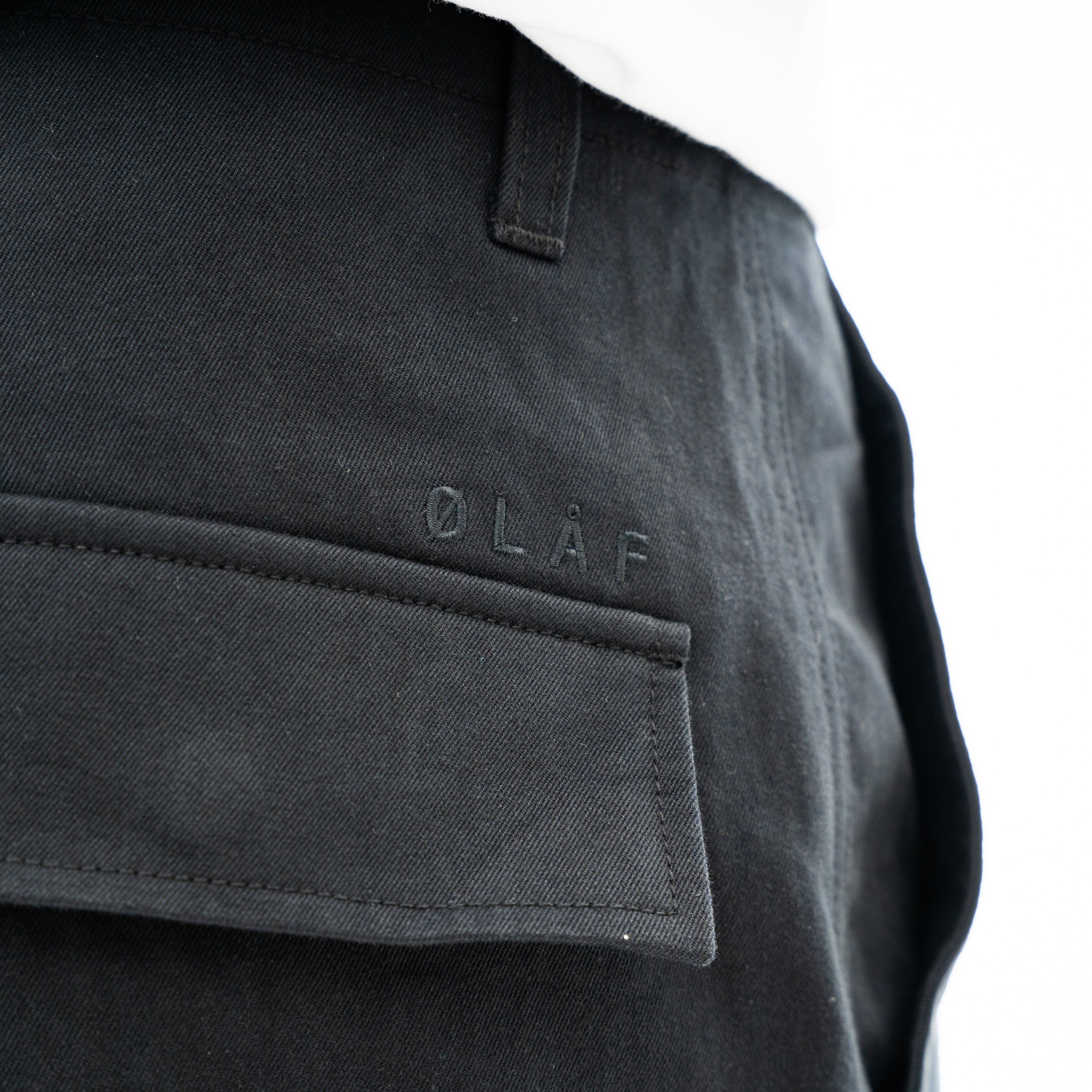 Olaf Cargobroek Zwart | Relaxed Cargo Pant