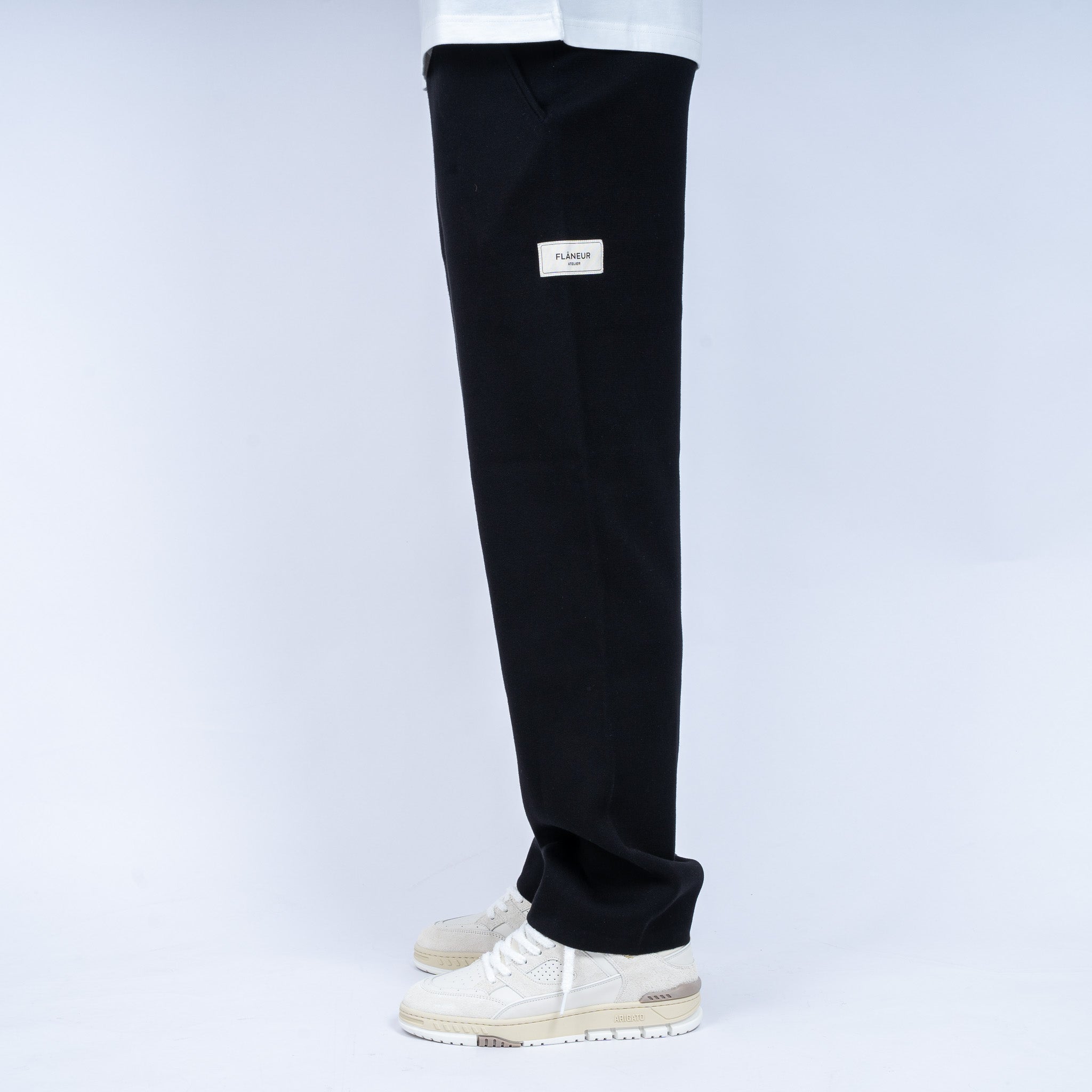 Flaneur Pantalon Zwart | Atelier Knit Trousers
