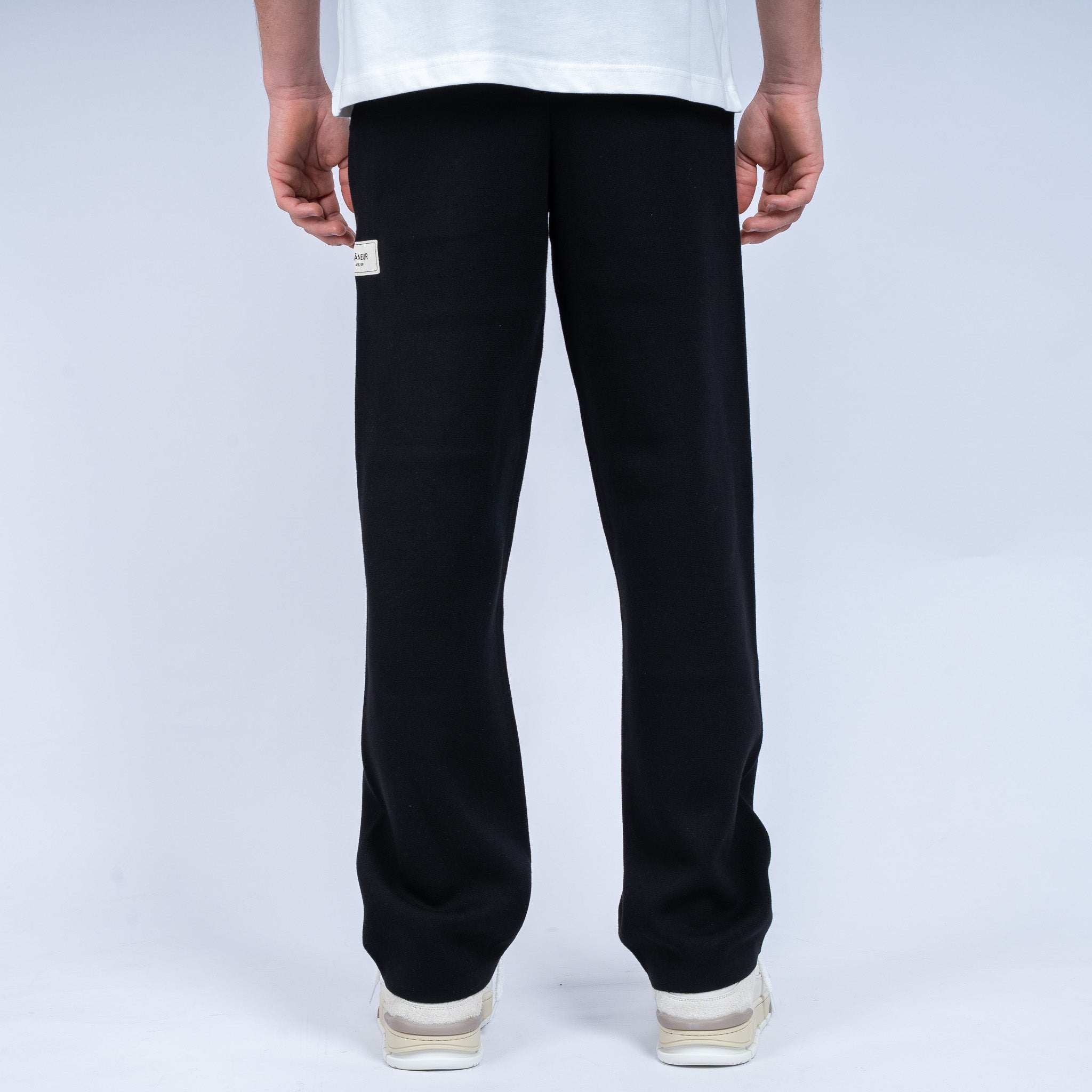 Flaneur Pantalon Zwart | Atelier Knit Trousers