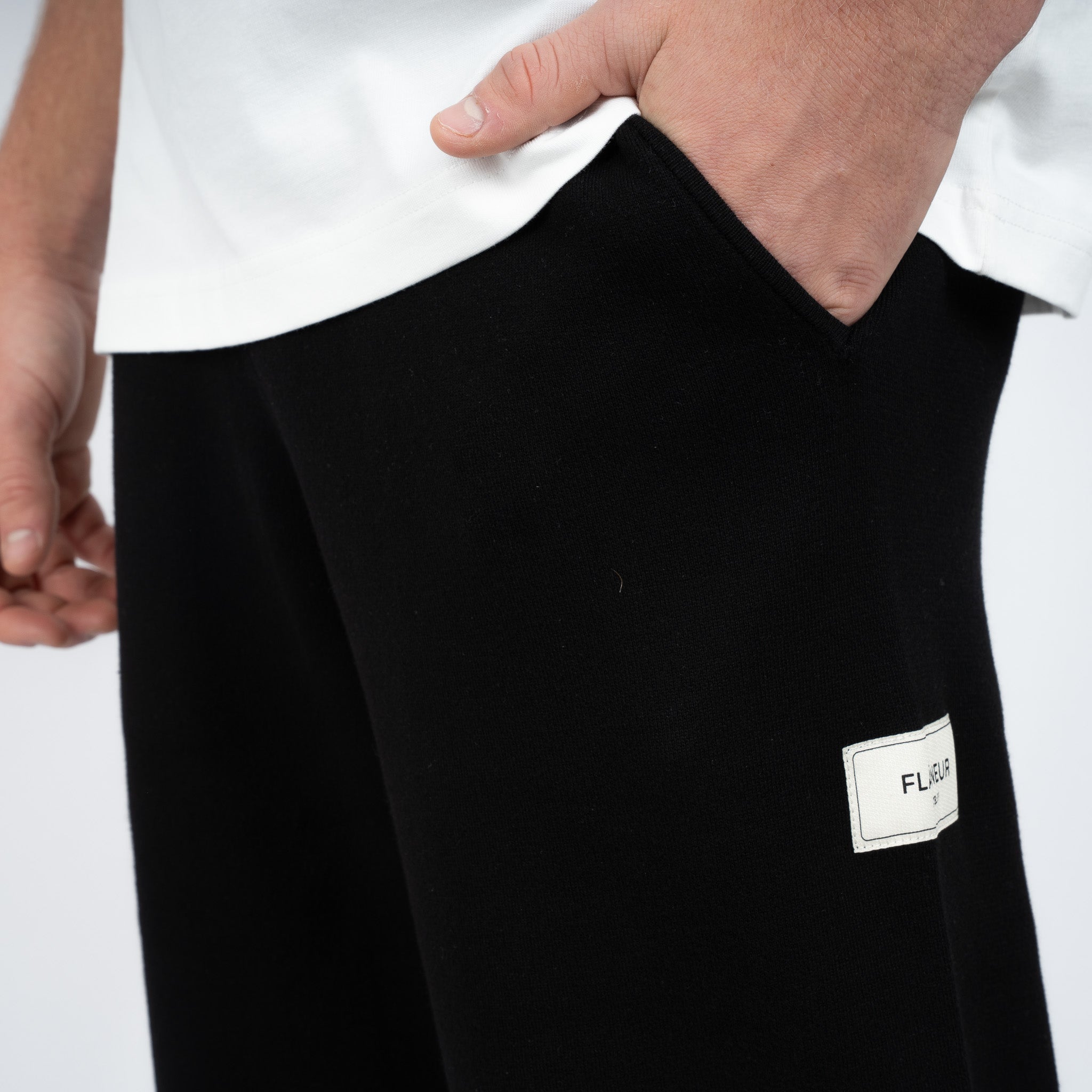 Flaneur Pantalon Zwart | Atelier Knit Trousers