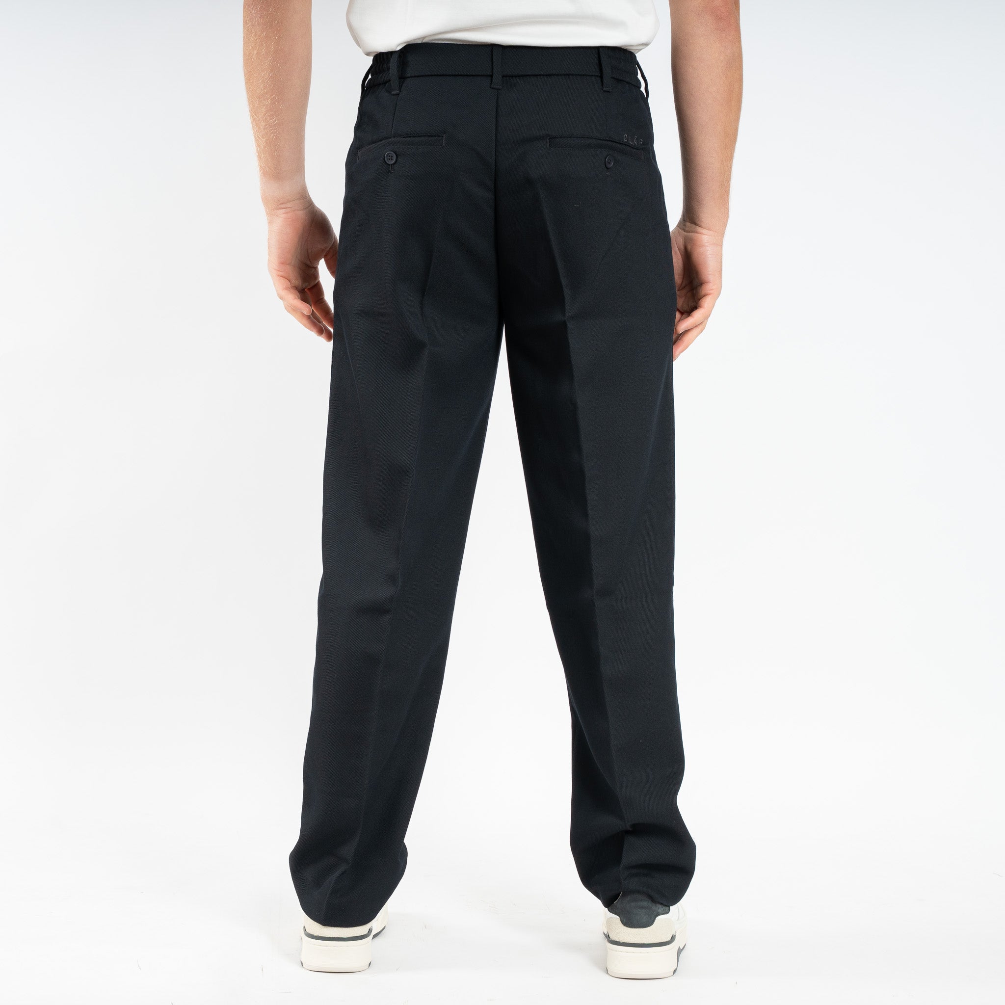 Olaf Chino Grijs | Regular Twill Pleated