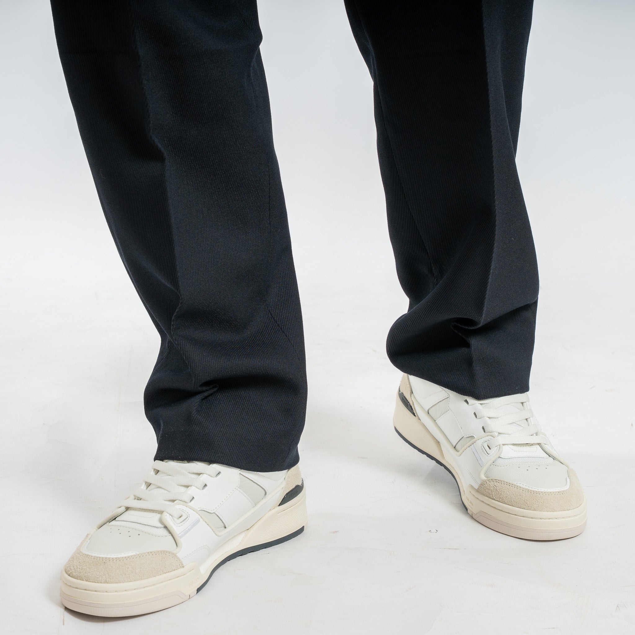 Olaf Chino Grijs | Regular Twill Pleated