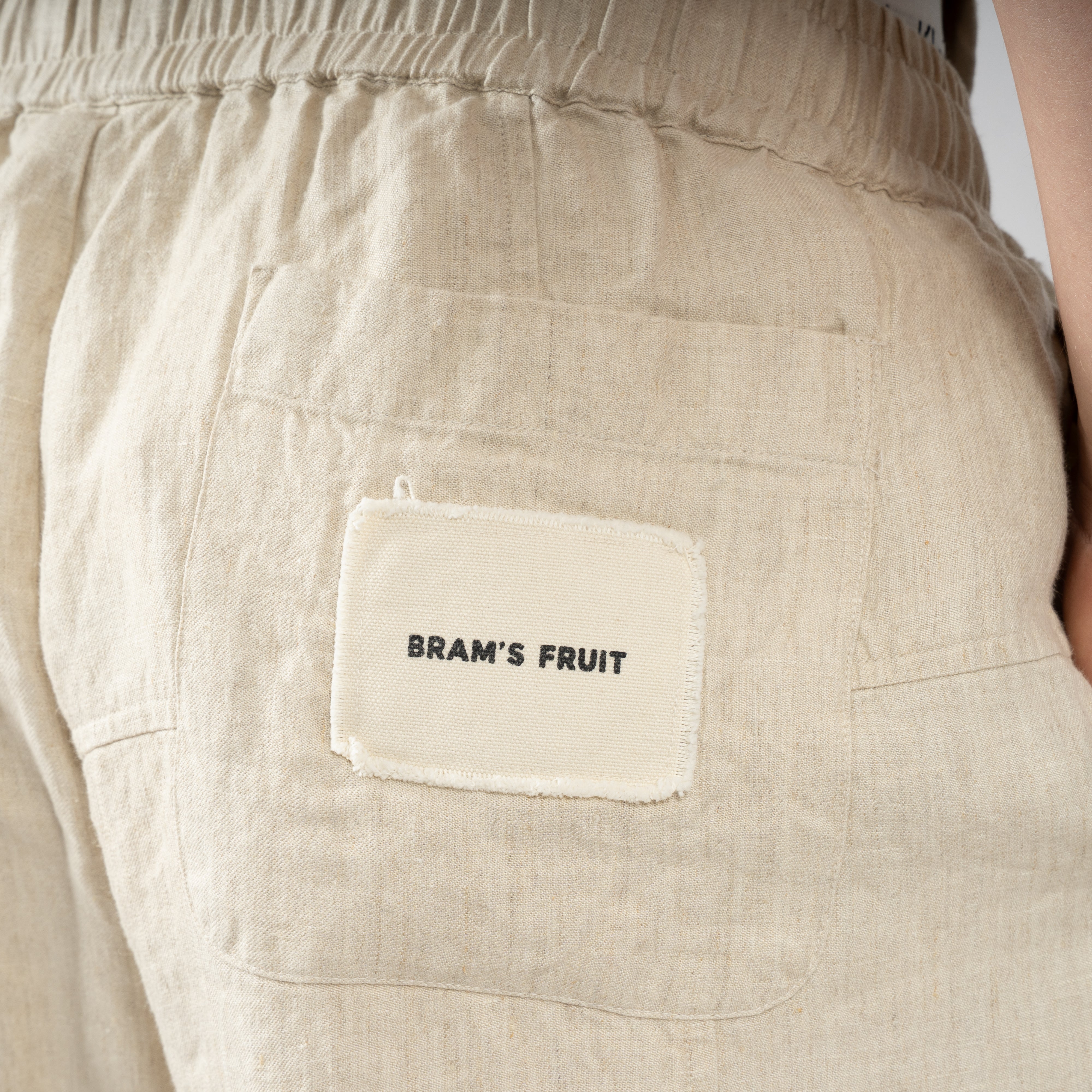 Bram's Fruit Linnen Broek Beige | Linnen Repair Trousers