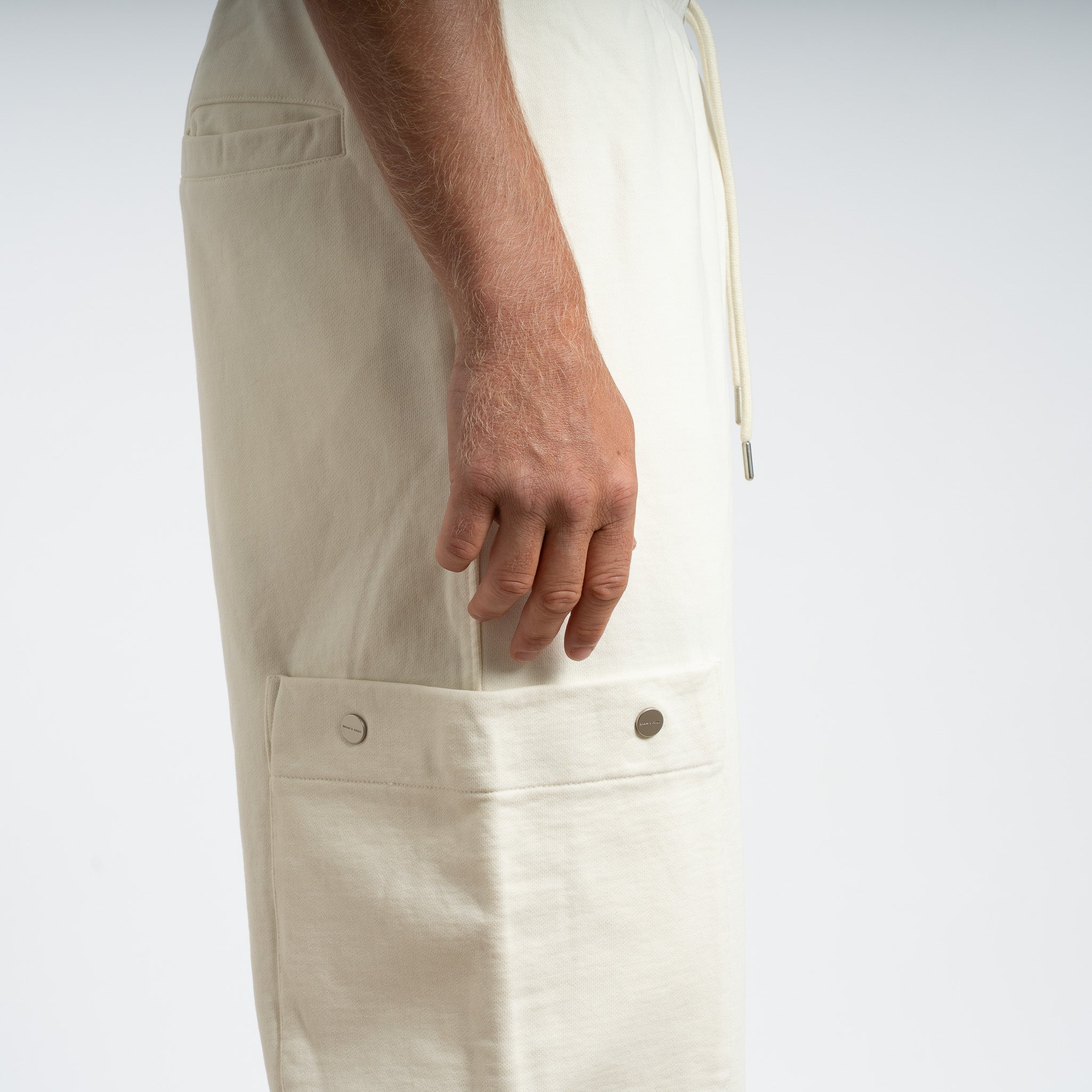 Bram's Fruit Joggingbroek Beige | Side Pocket Trousers