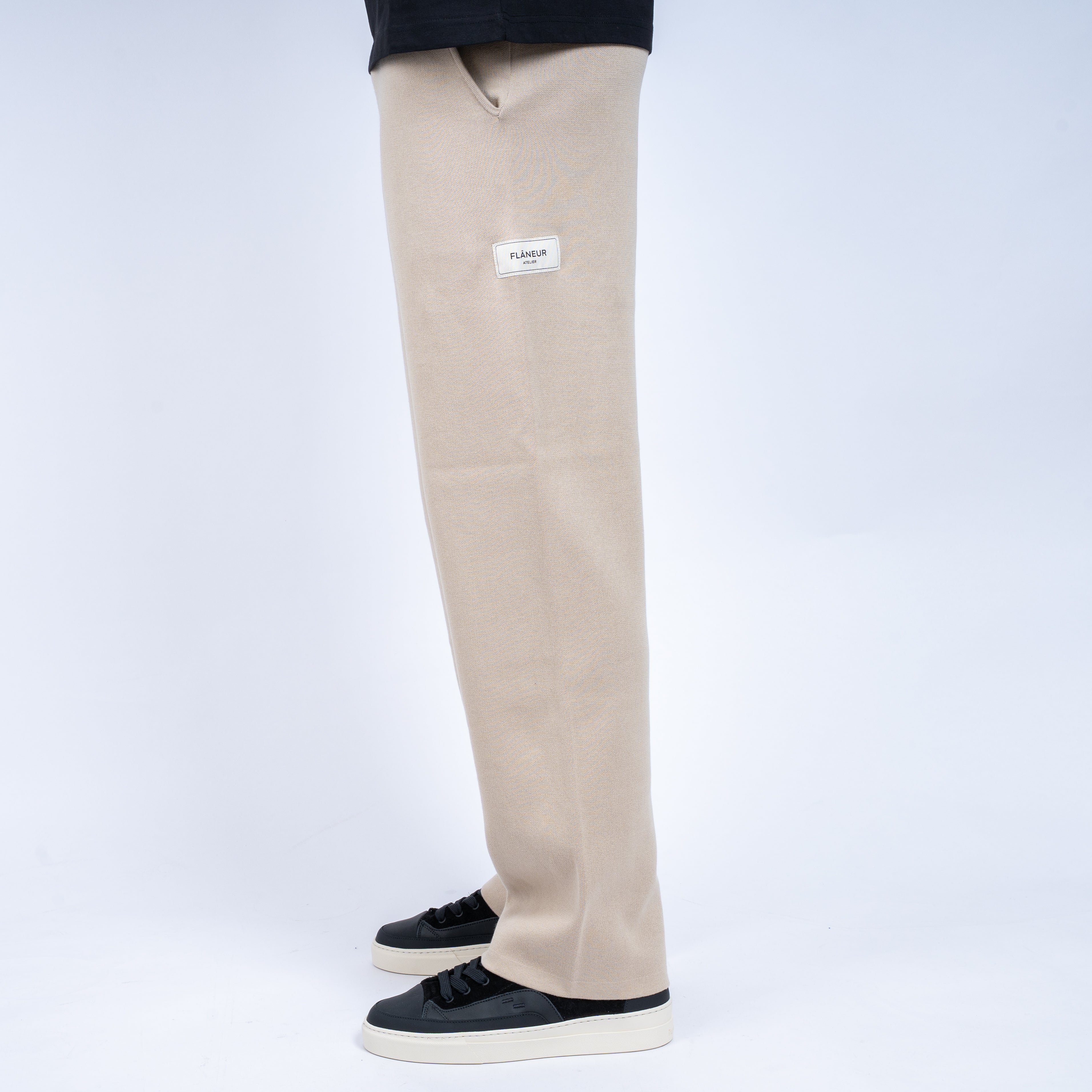 Flaneur Pantalon Beige | Atelier Knit Trousers