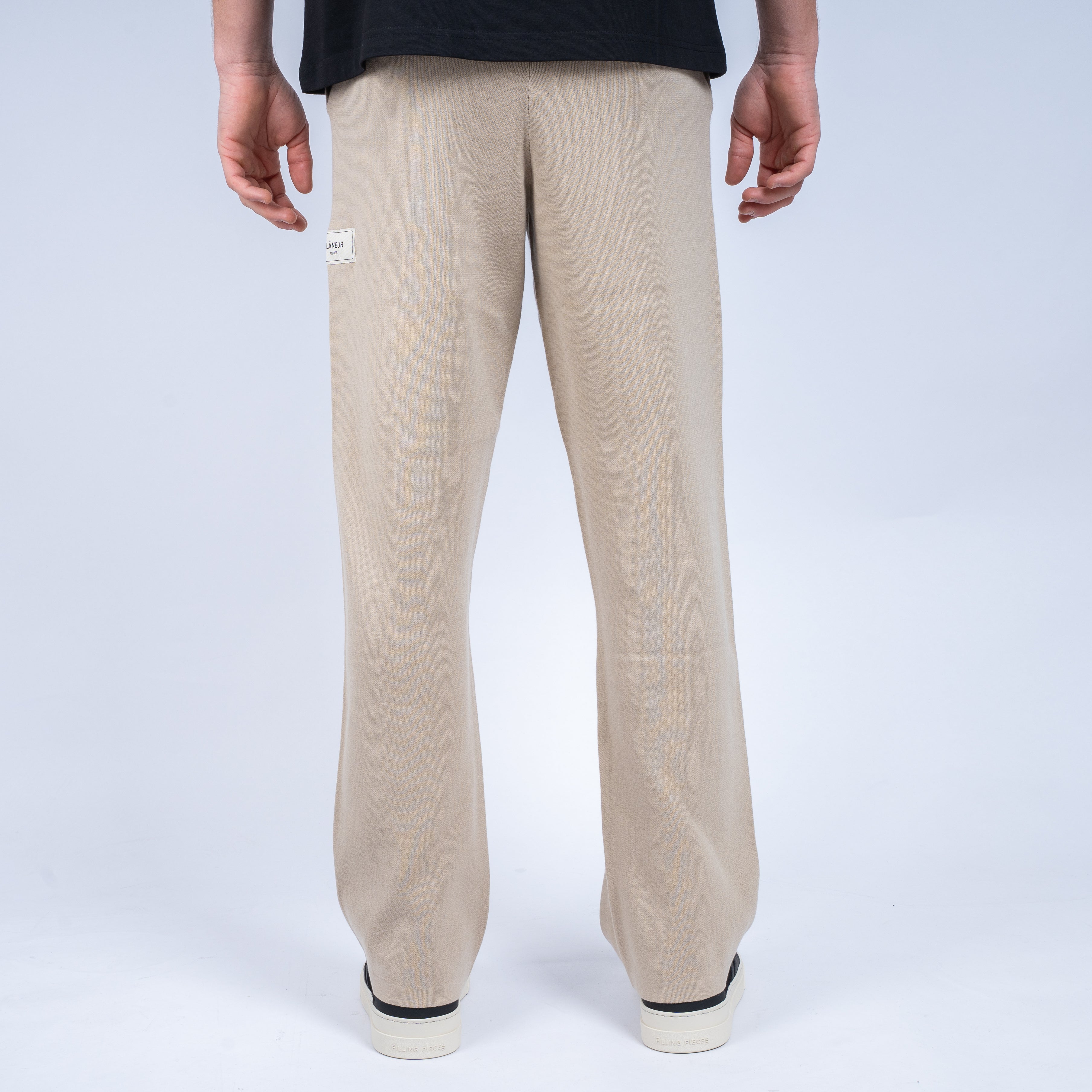 Flaneur Pantalon Beige | Atelier Knit Trousers