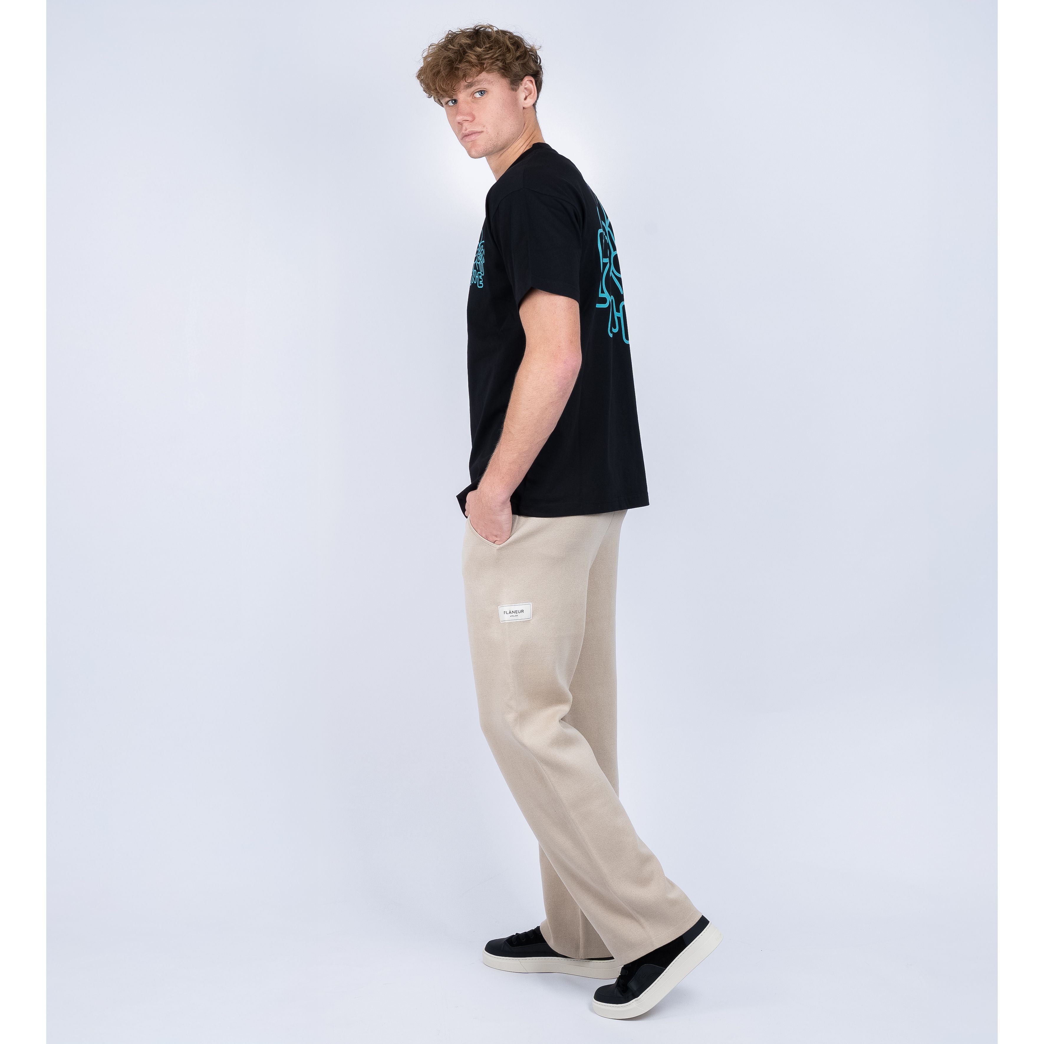 Flaneur Pantalon Beige | Atelier Knit Trousers