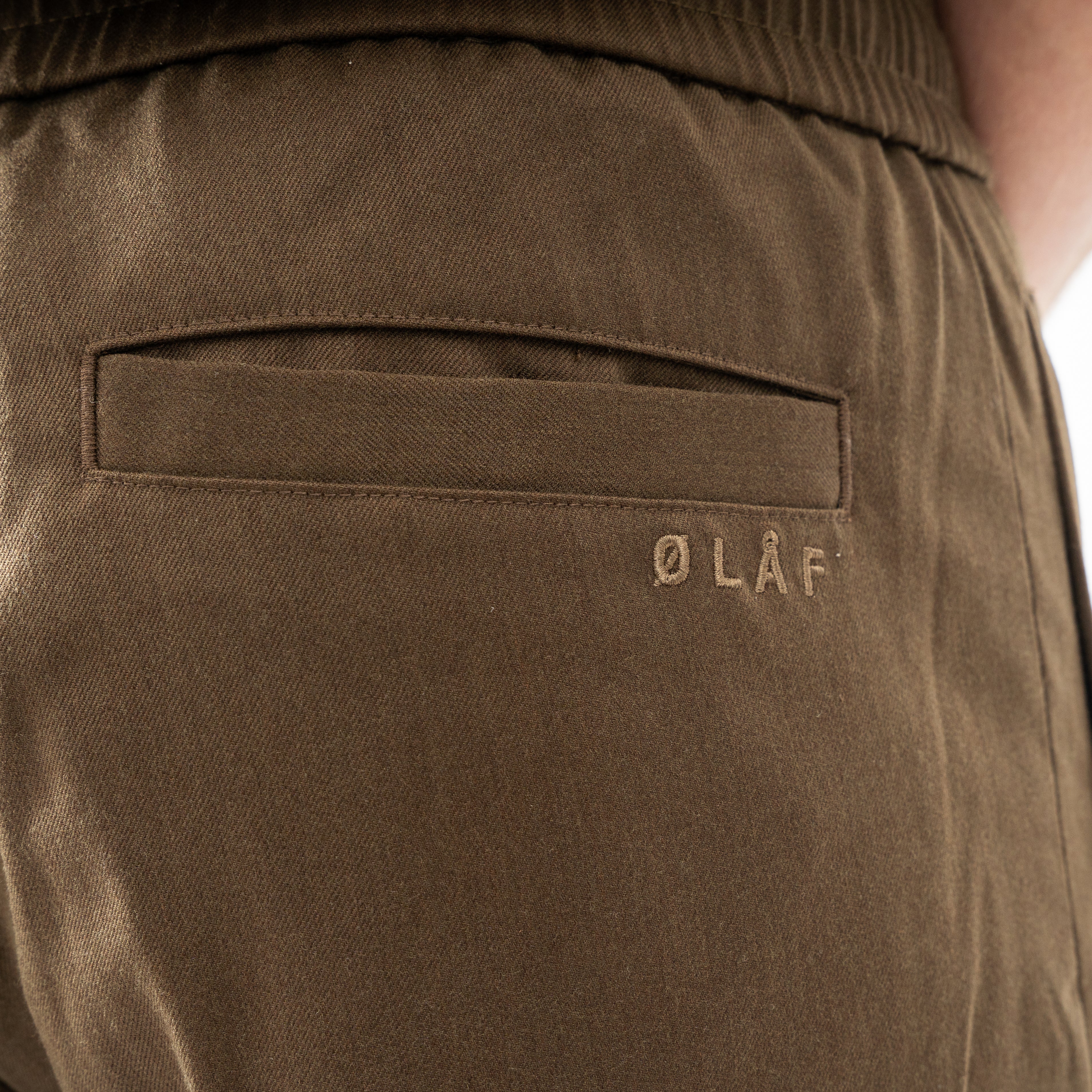 Olaf Pantalon Bruin | Slim Elasticated Pants