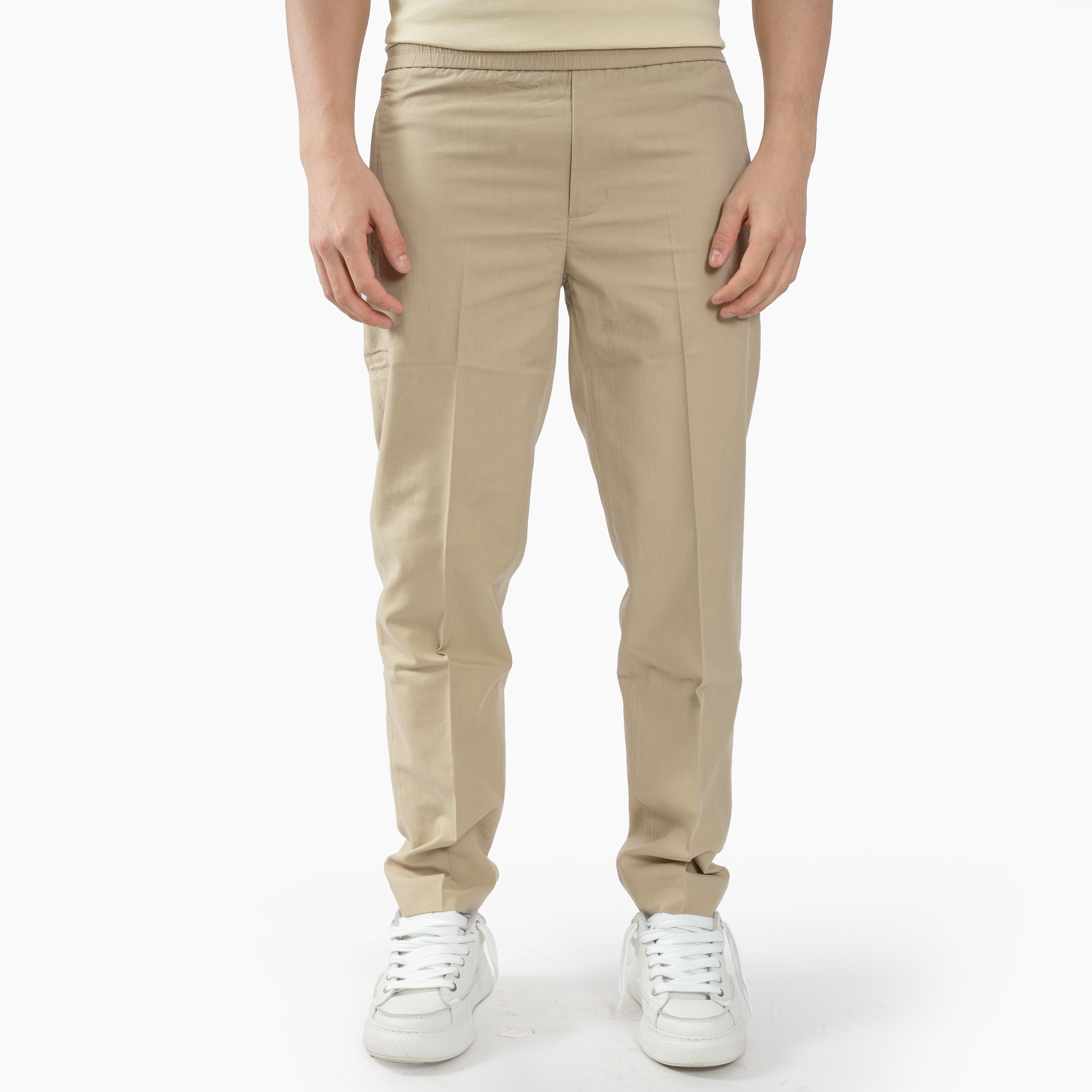 Olaf Broek Lichtgroen | Slim Elasticated Pant