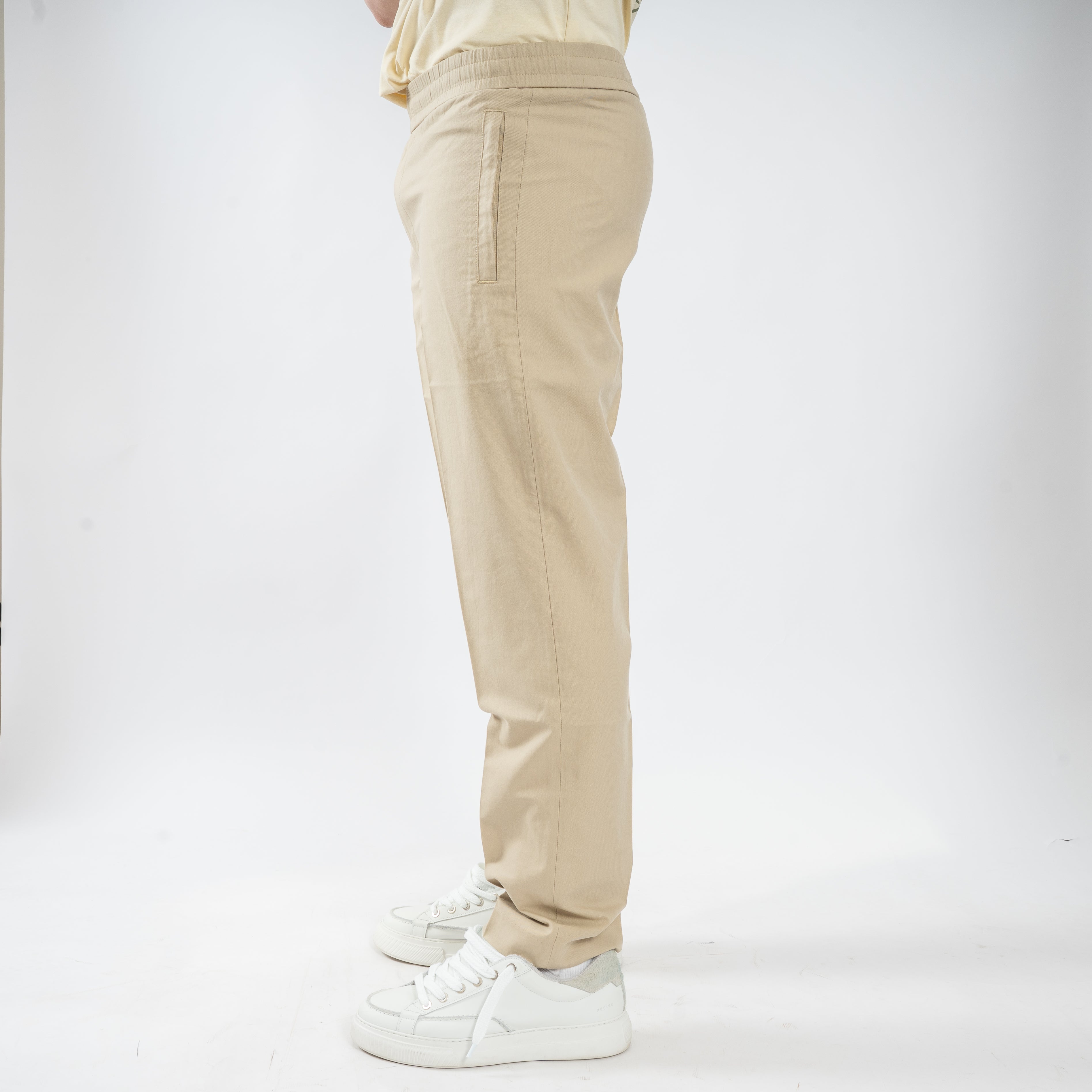 Olaf Broek Lichtgroen | Slim Elasticated Pant
