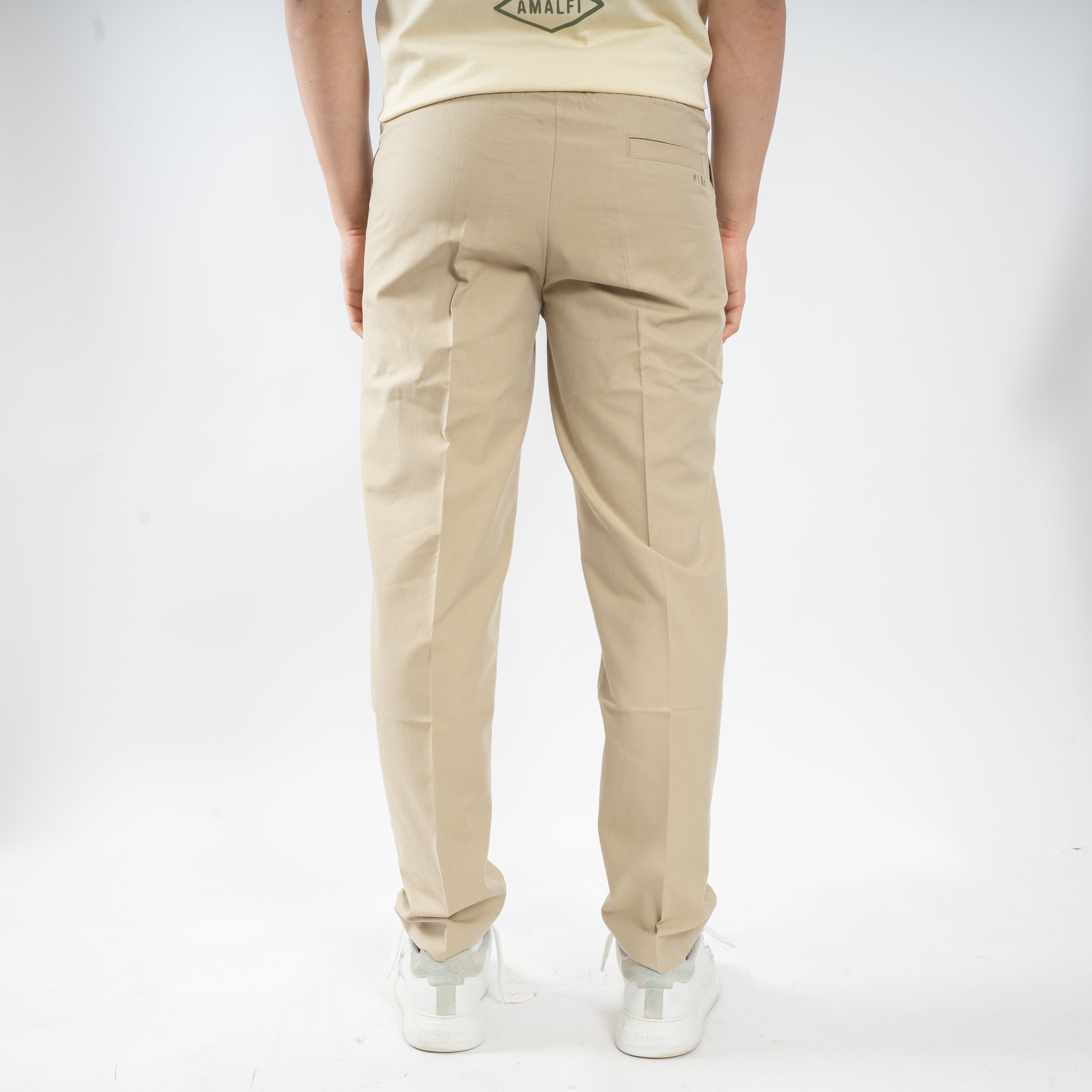 Olaf Broek Lichtgroen | Slim Elasticated Pant