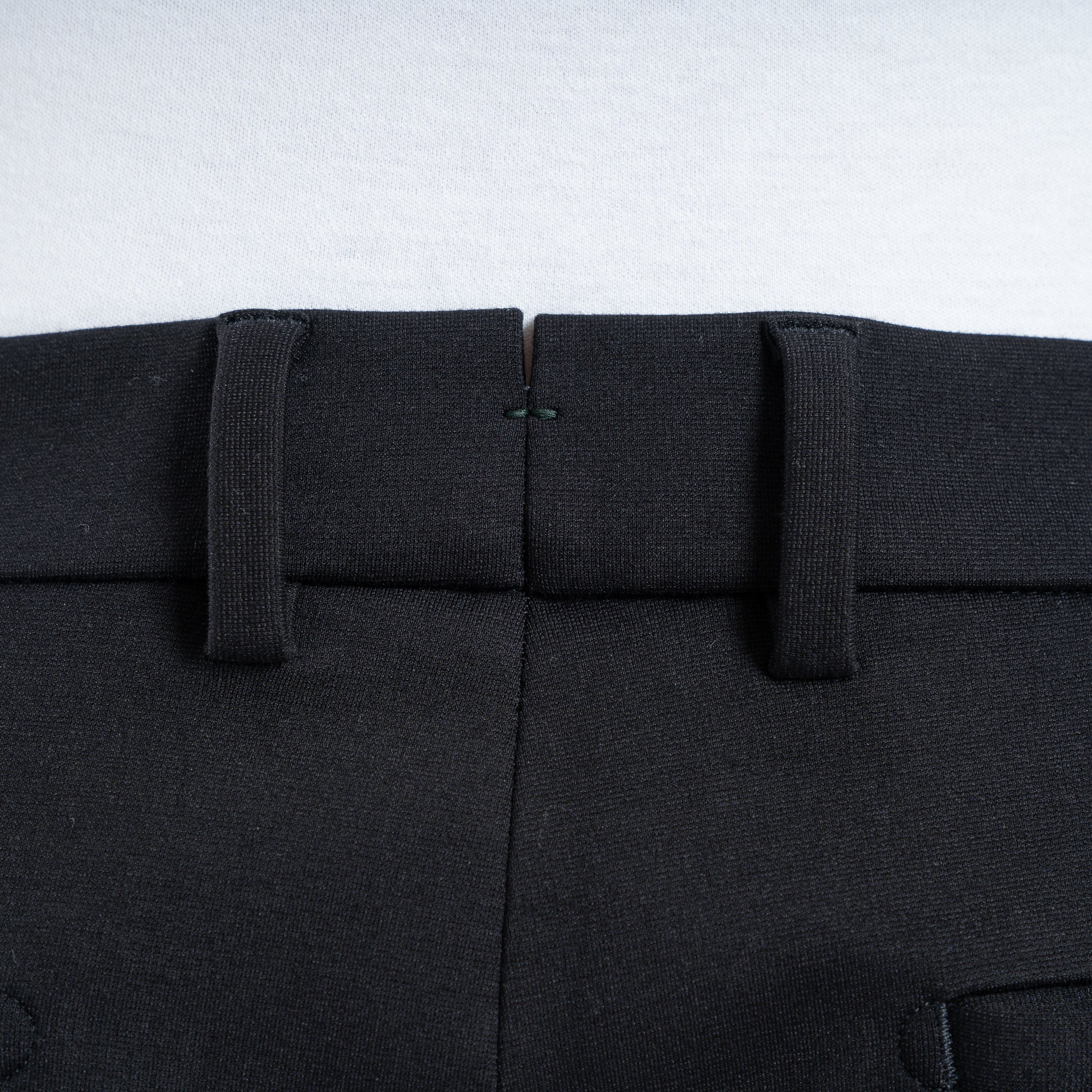 Berwich Chino met Bandplooi Zwart | Retro
