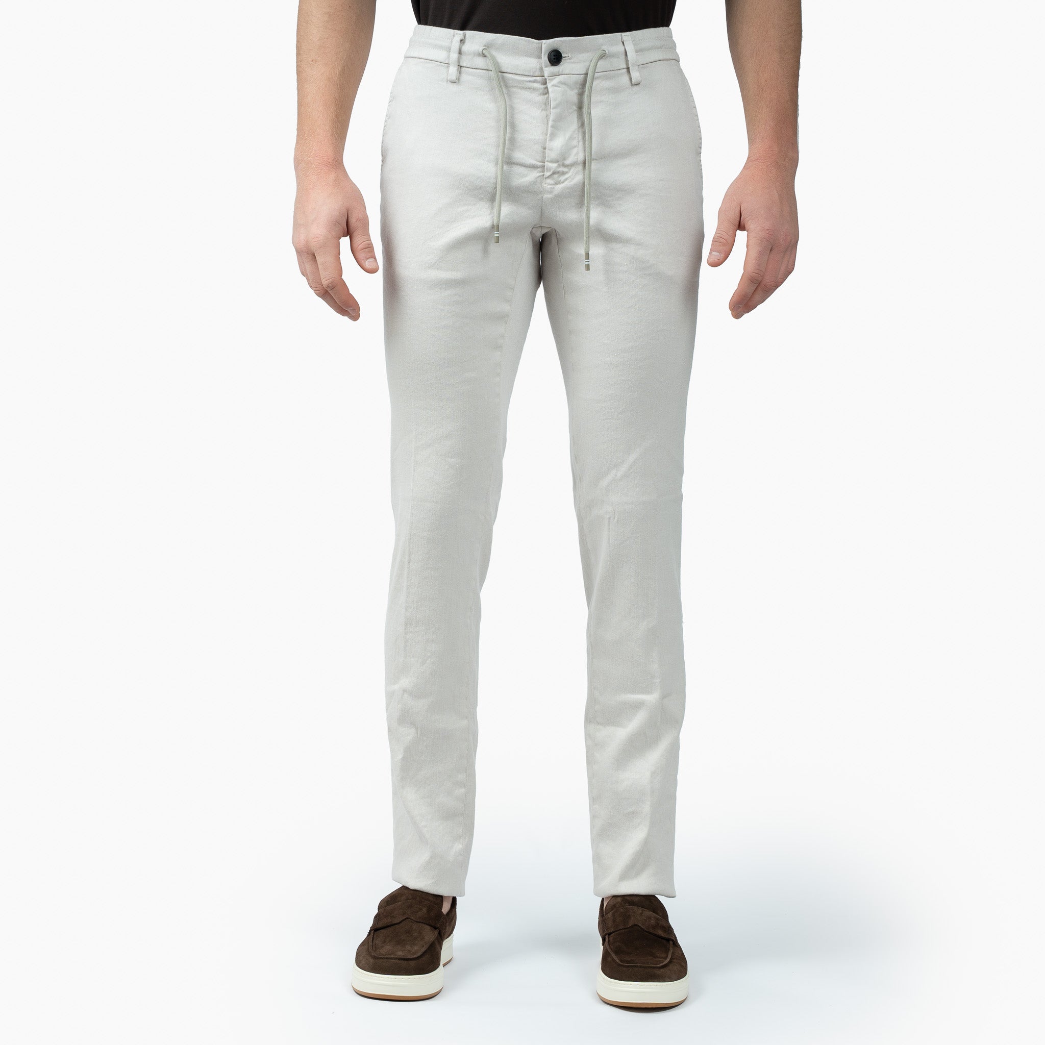 Mason's Linnen Chino Licht Grijs| Milano Jogger