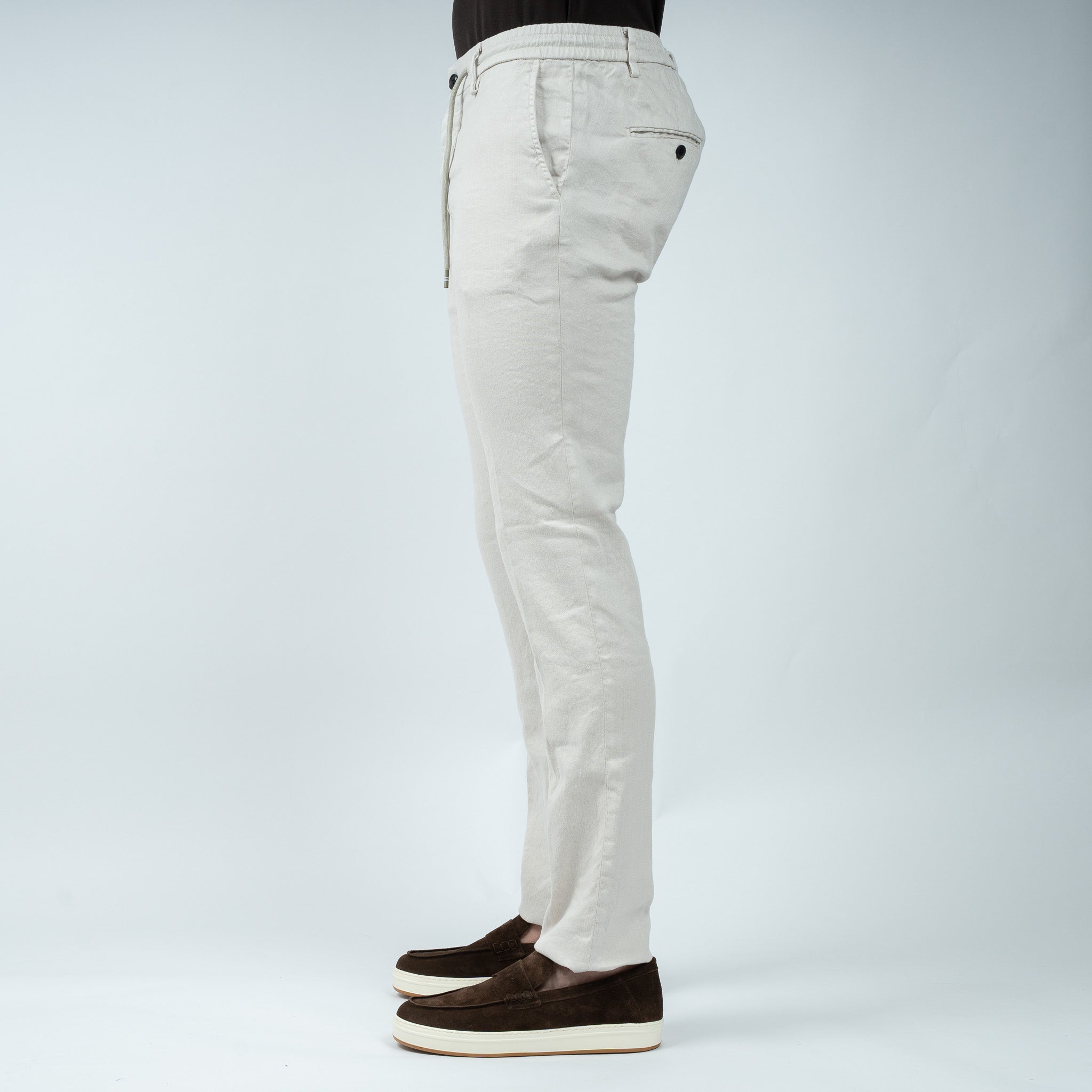 Mason's Linnen Chino Licht Grijs| Milano Jogger