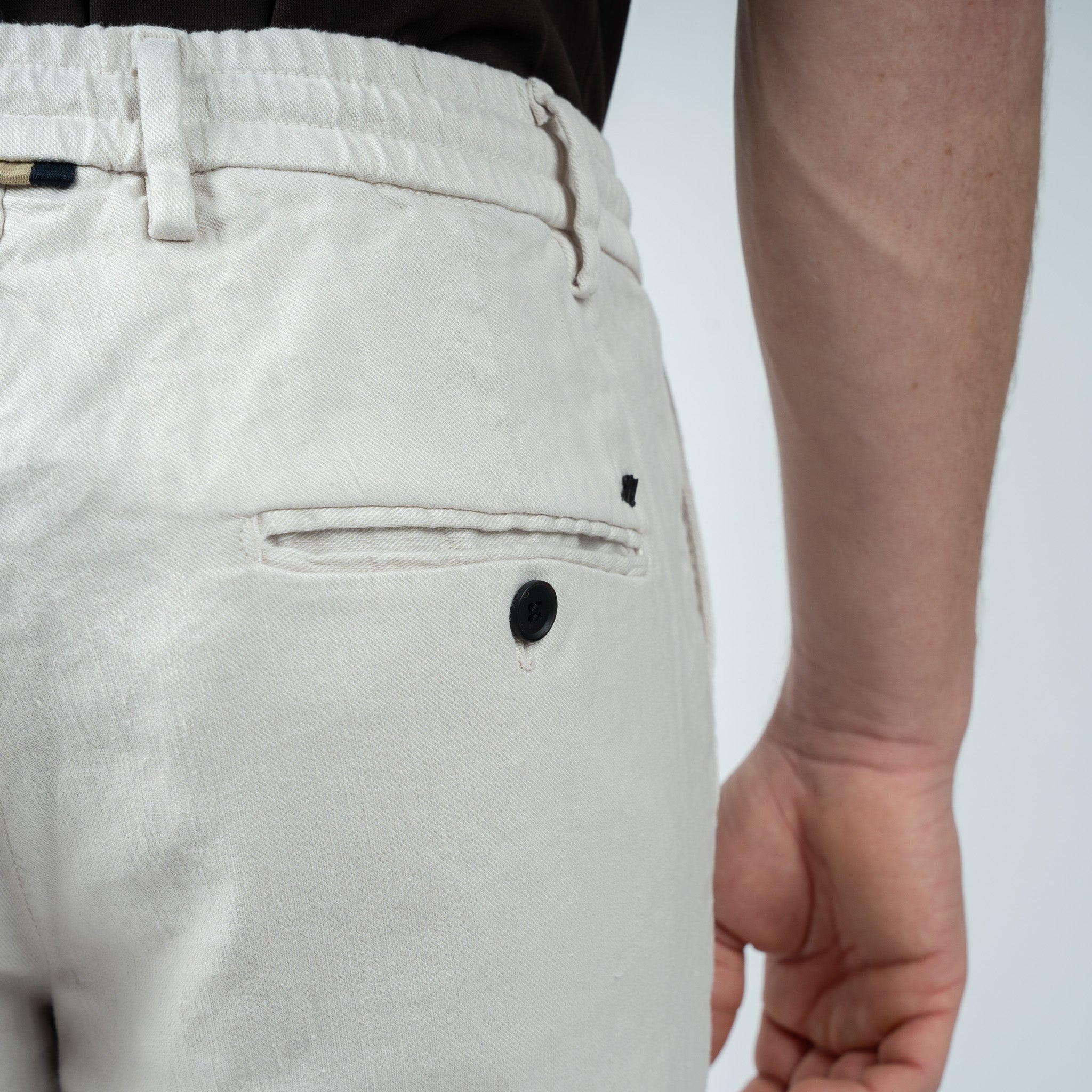 Mason's Linnen Chino Licht Grijs| Milano Jogger