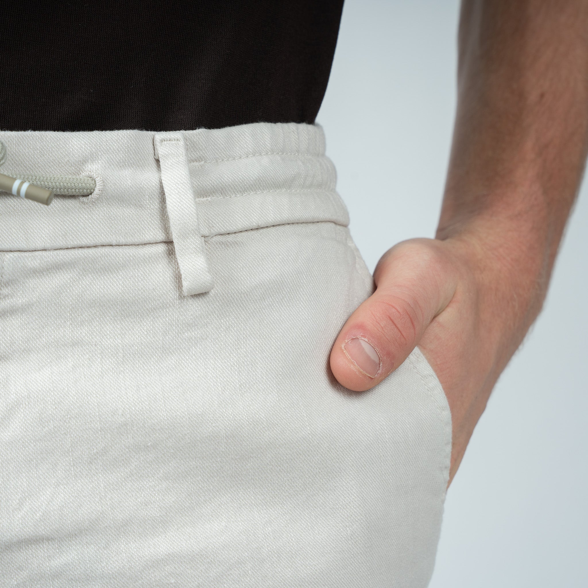 Mason's Linnen Chino Licht Grijs| Milano Jogger