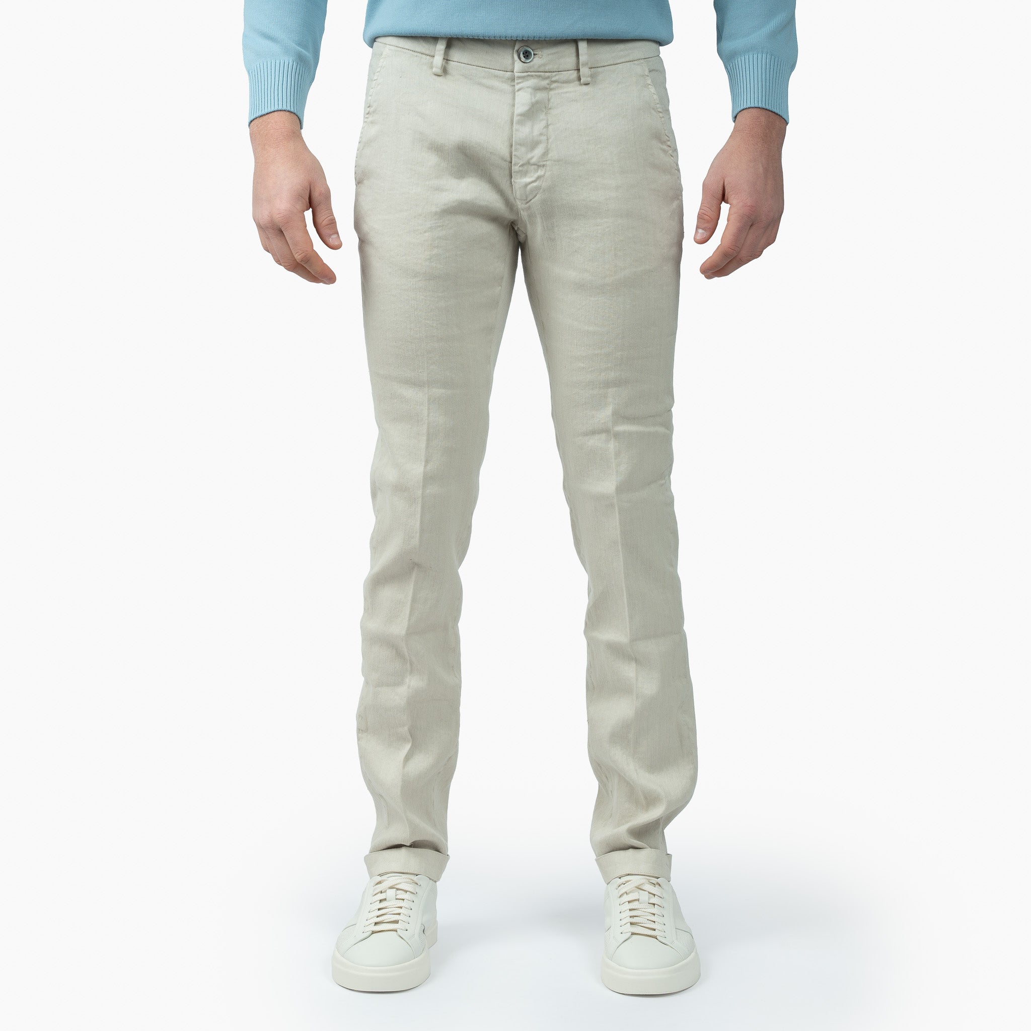 Mason's Linnen Chino Grijs | Torino