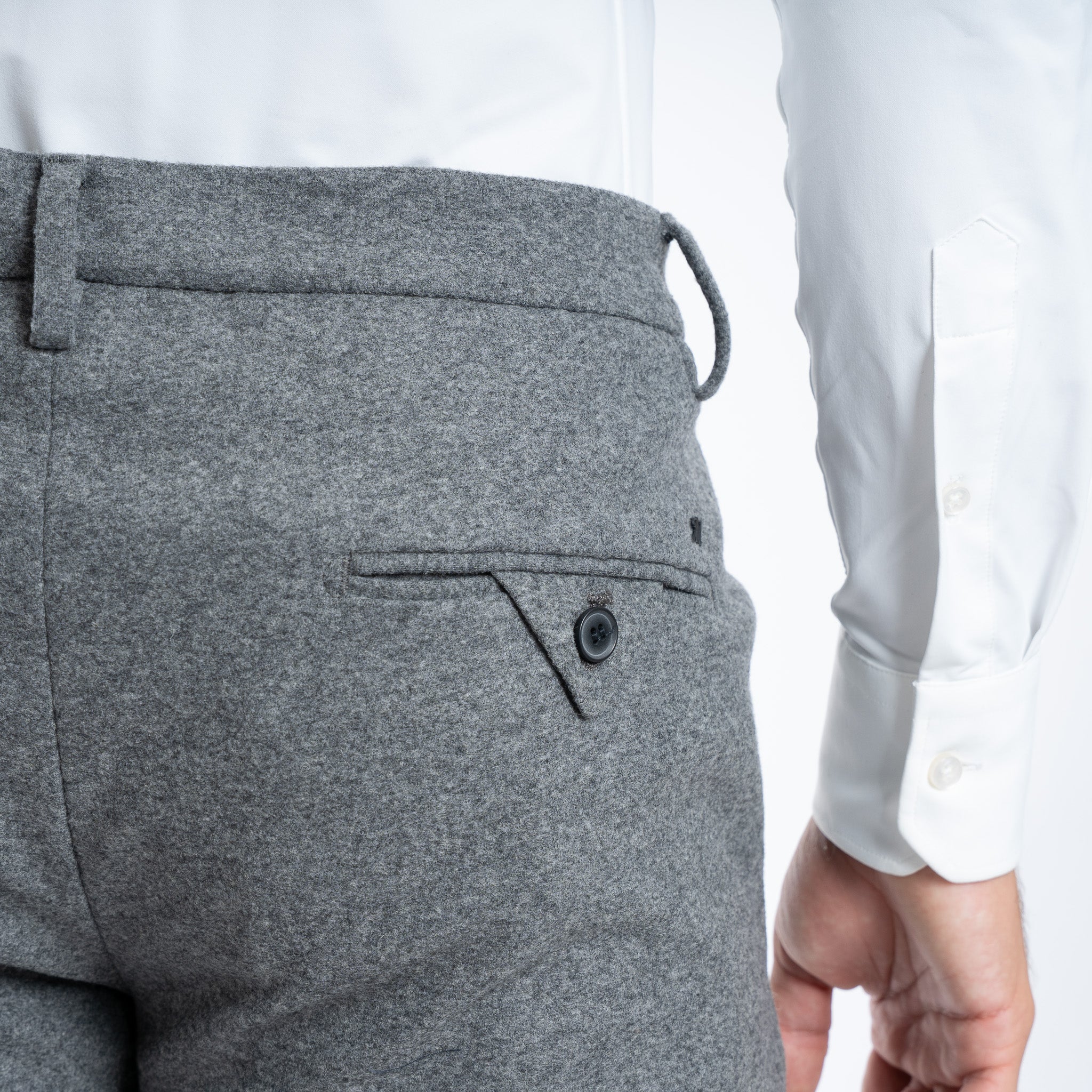 Mason's Chino Flannel Grijs | Torino