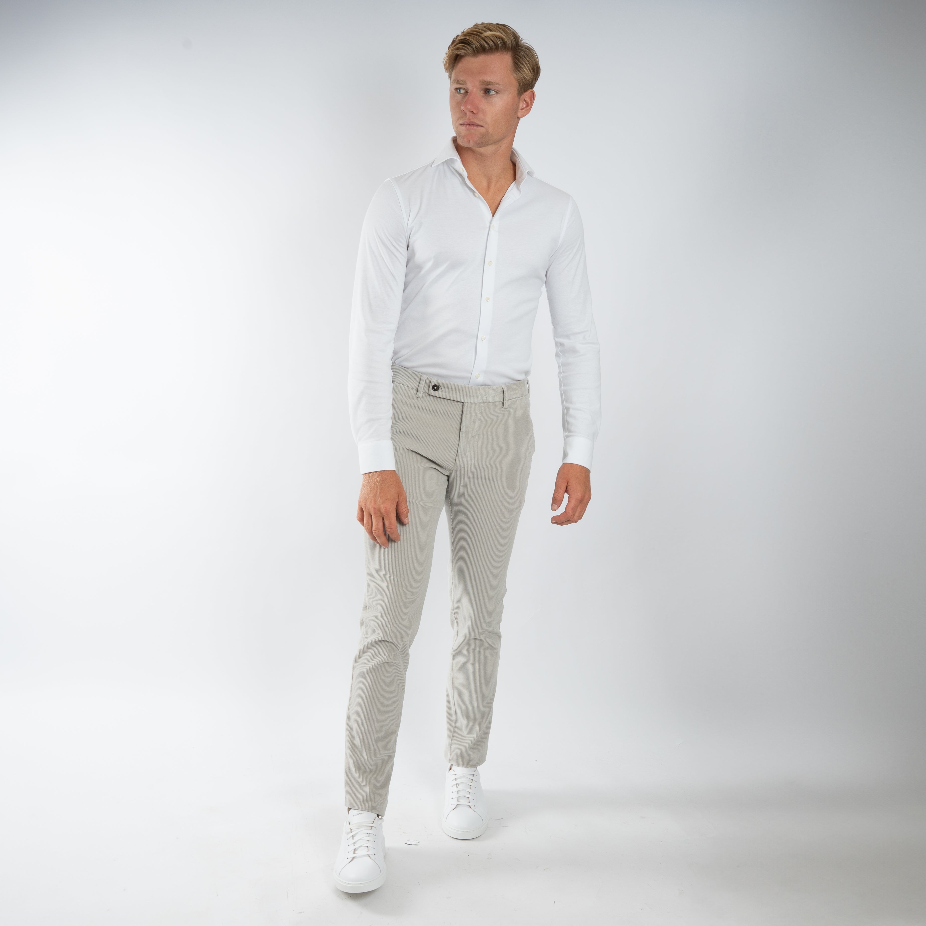 Berwich Chino Corduroy Grijs | Morello