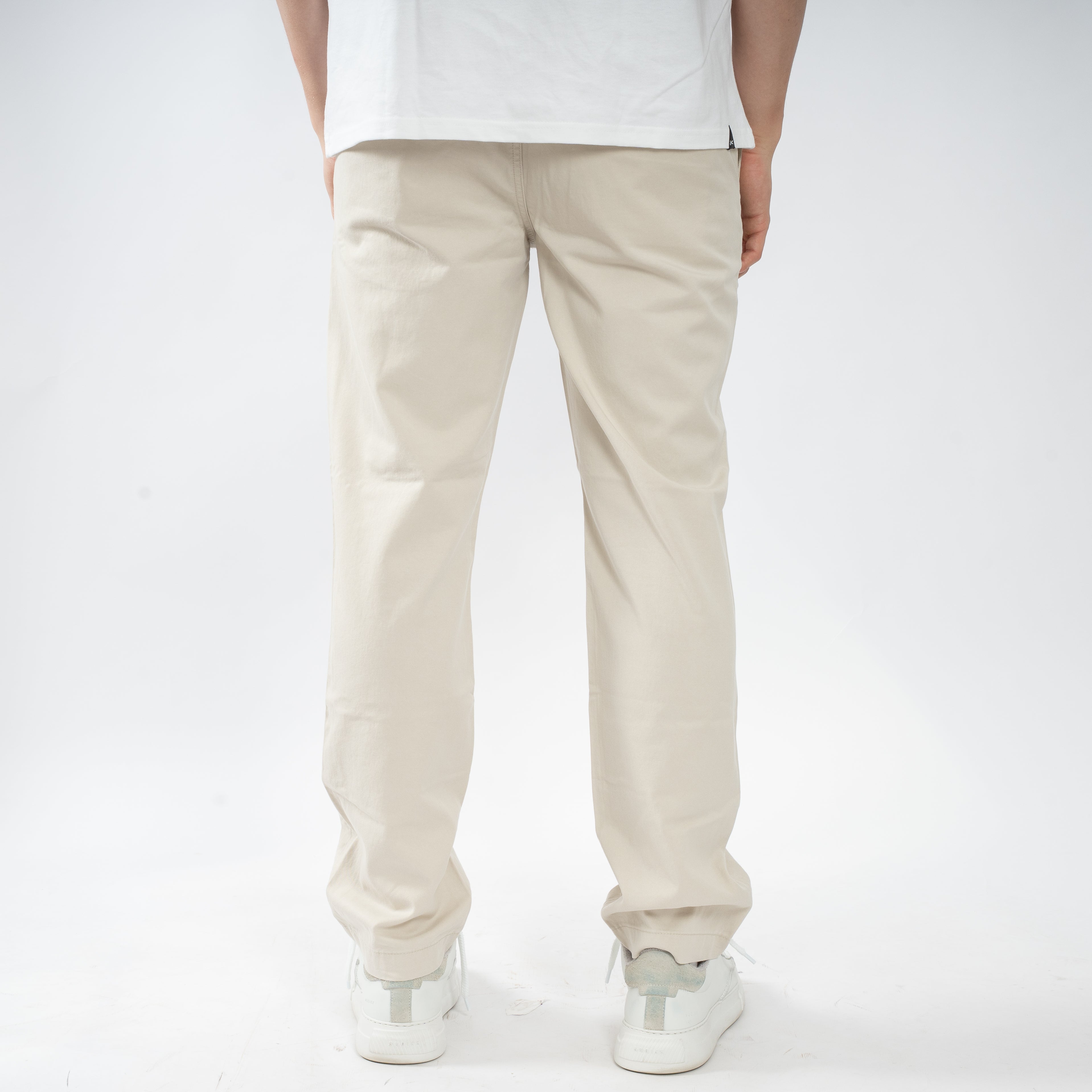 Denham Chino Lichtgrijs | Luca Pant Straight Fit