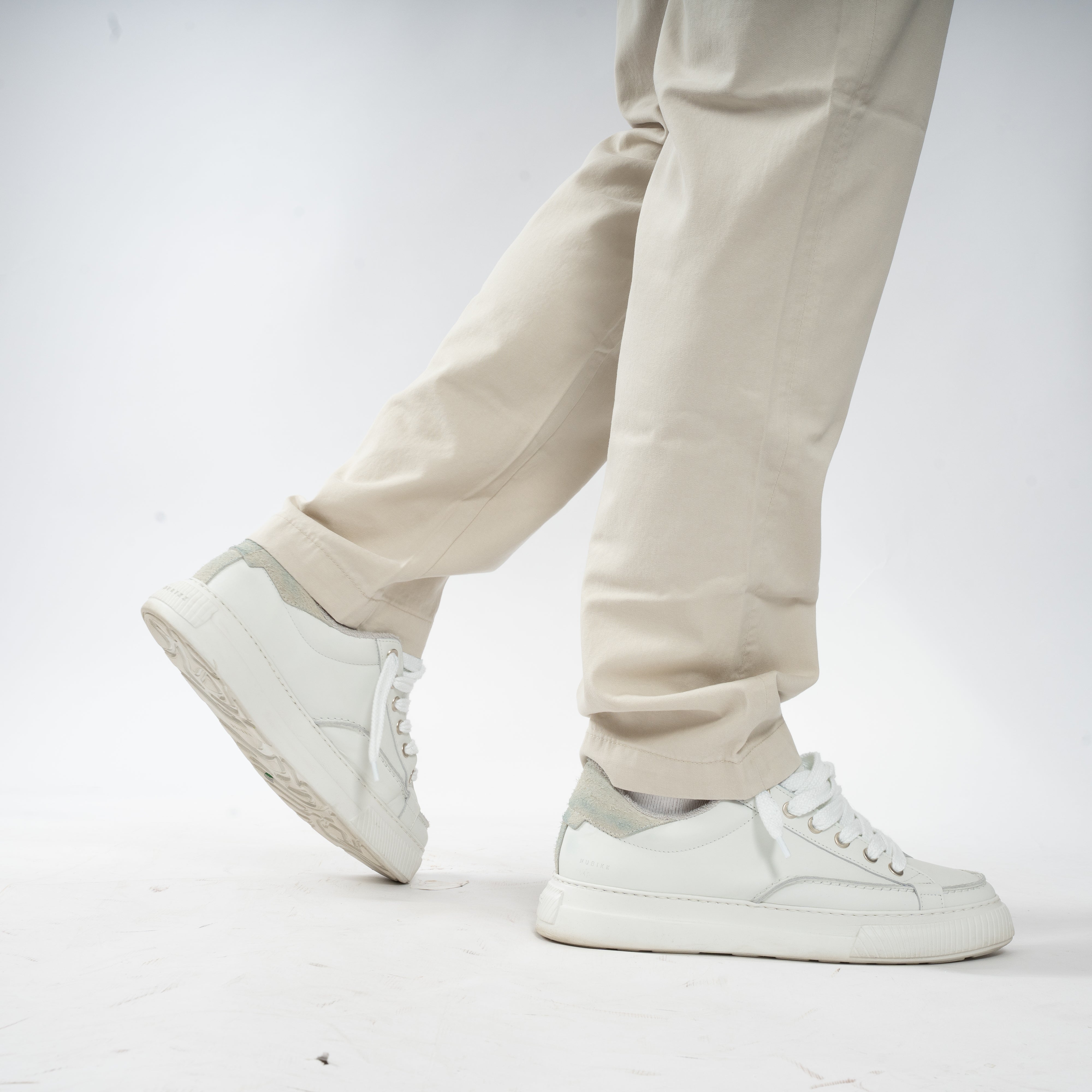 Denham Chino Lichtgrijs | Luca Pant Straight Fit