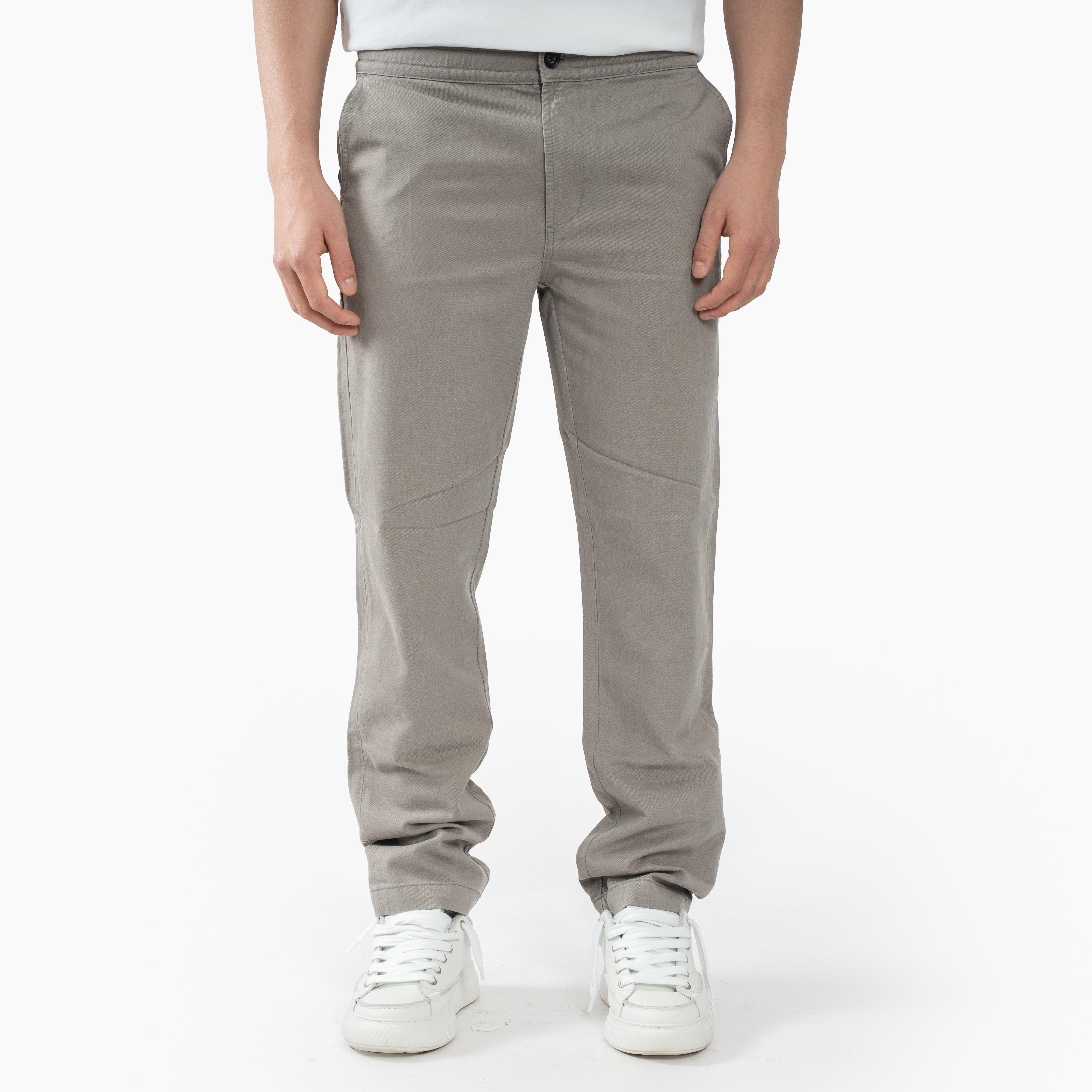 Denham Chino Grijs | Luca Pant Straight Fit