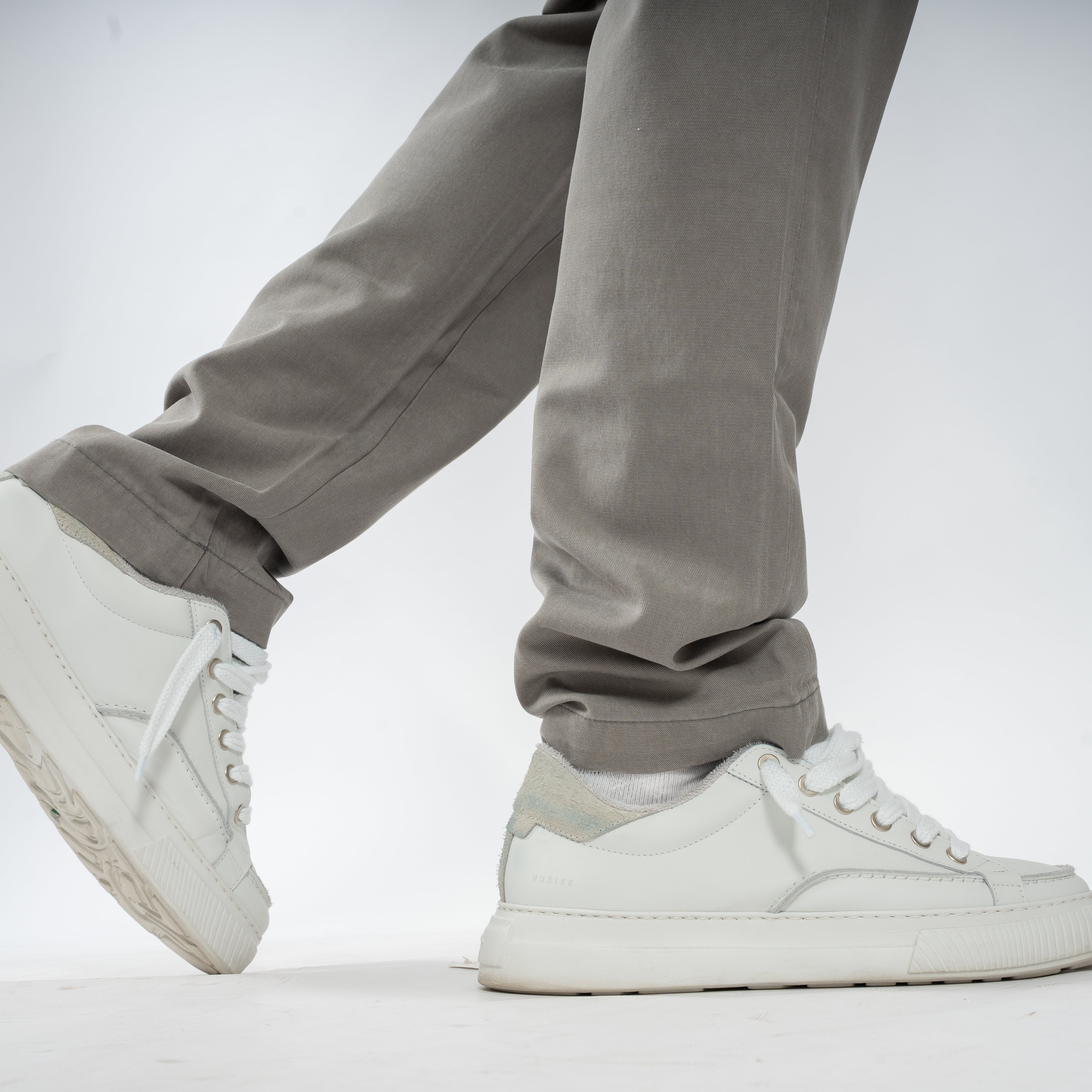 Denham Chino Grijs | Luca Pant Straight Fit