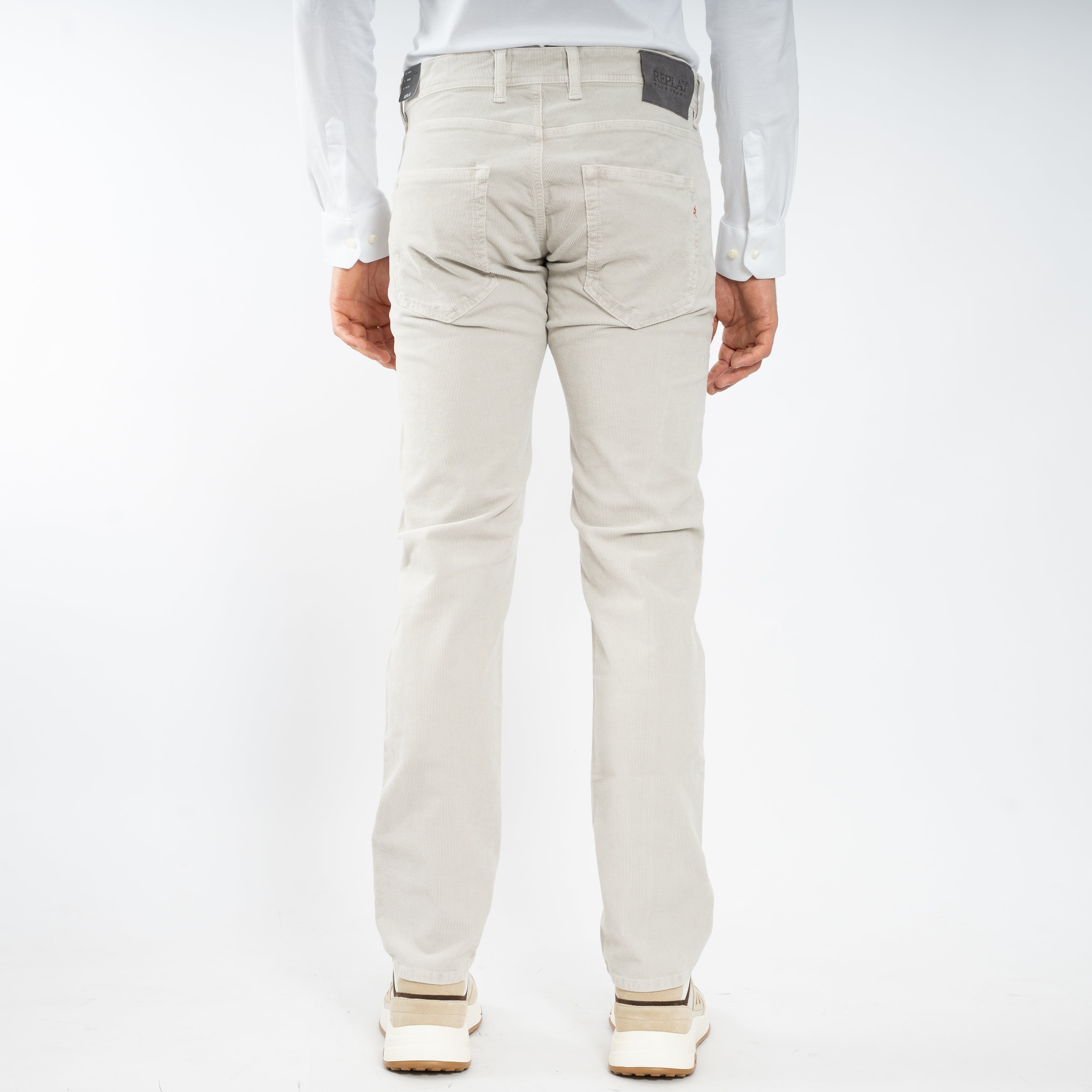 Replay Broek Grijs | Corduroy Straight Fit