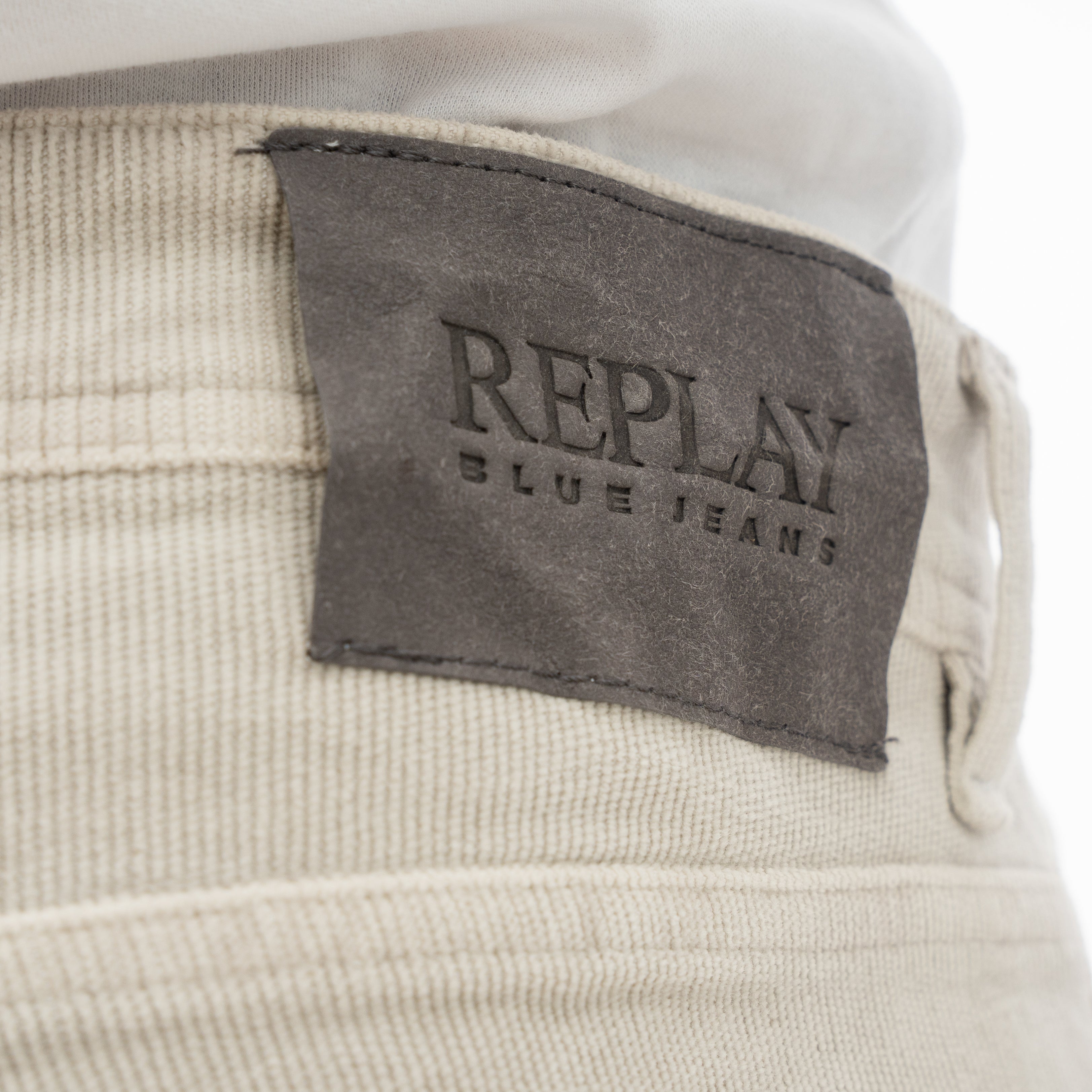 Replay Broek Grijs | Corduroy Straight Fit