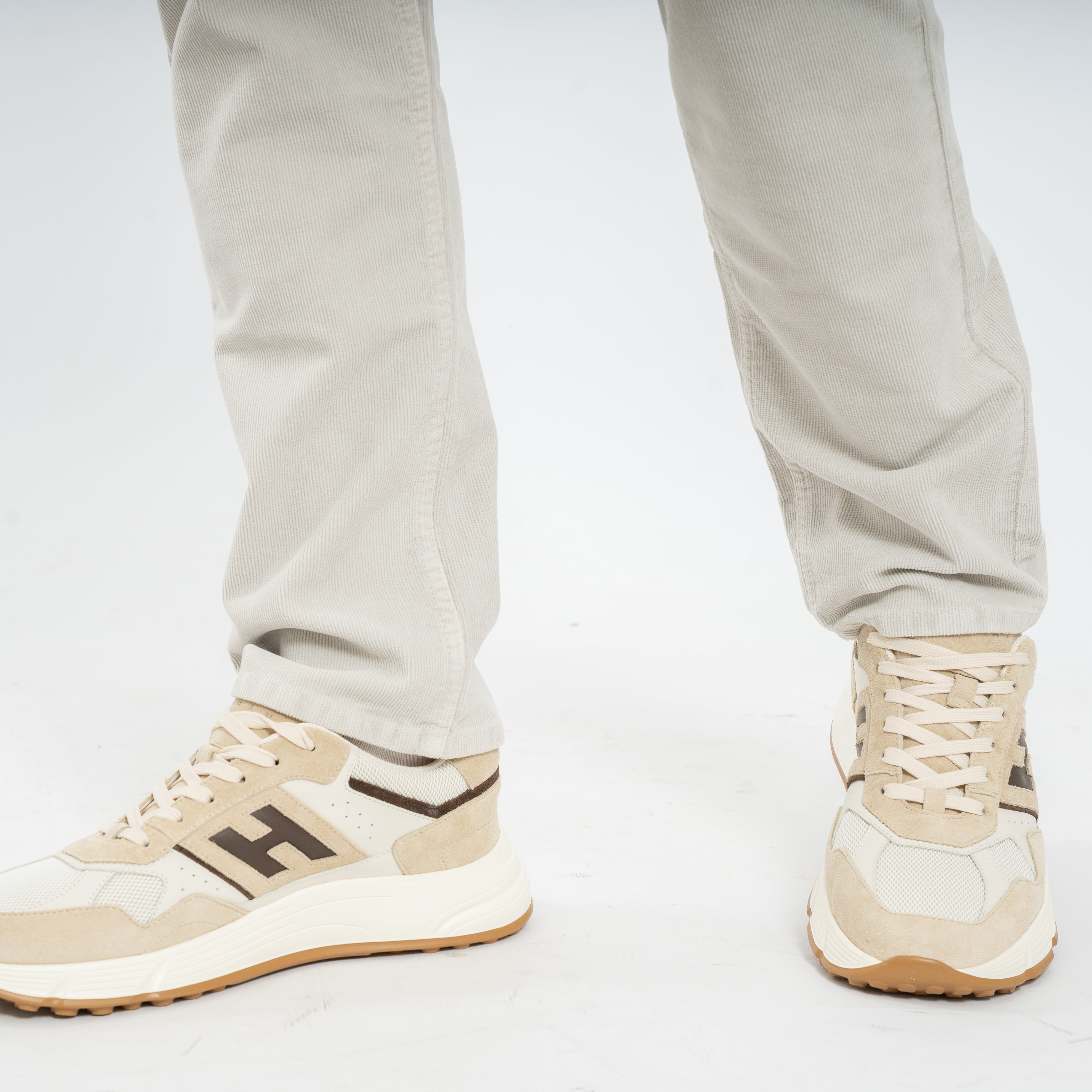 Replay Broek Grijs | Corduroy Straight Fit