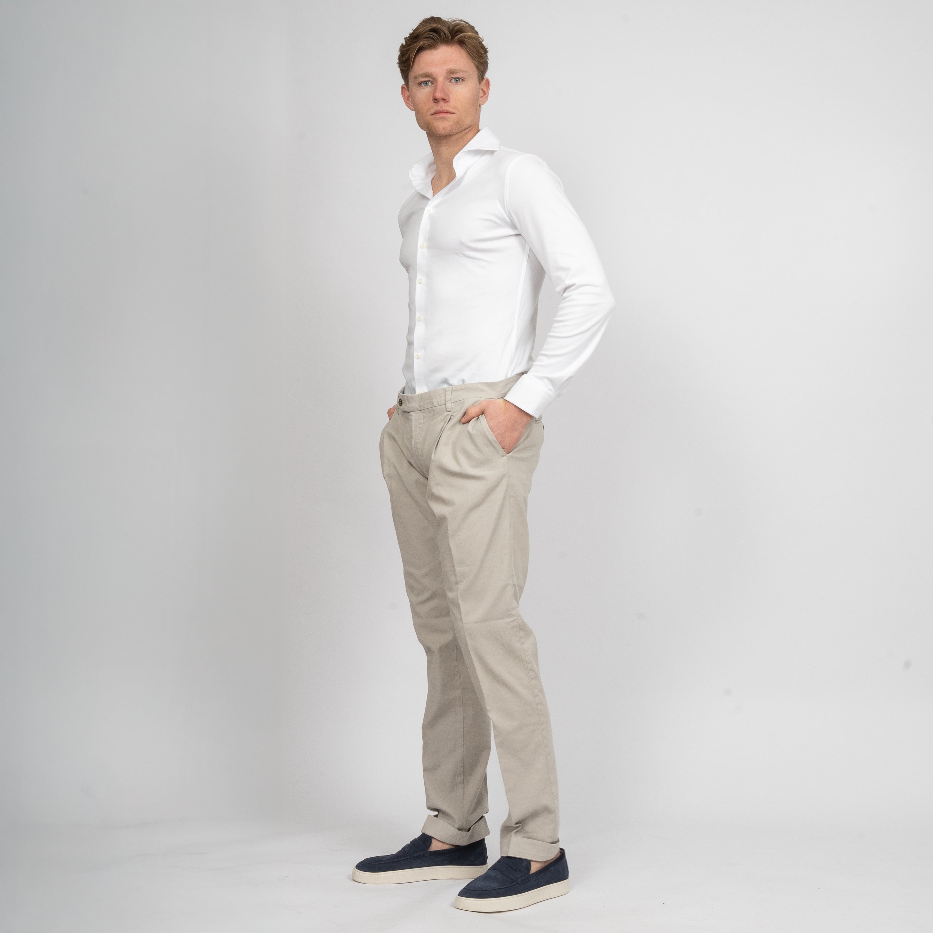 Mason's Chino met Bandplooi Beige | New York Time
